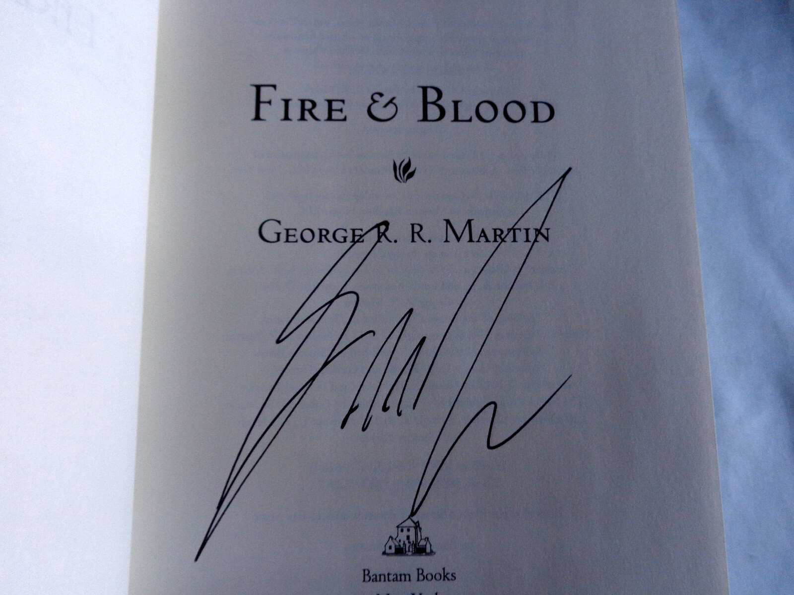 House of the Dragon Fire & Blood George R R Martin SIGNED 2018 Hardcover NEW!