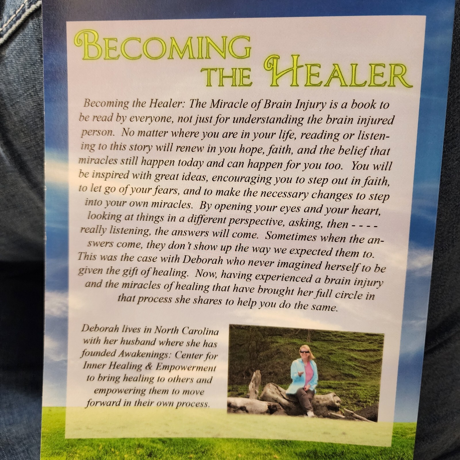 Becoming the Healer: The Miracle of Brain Injury Deborah L. Schlag AUTOGRAPHED