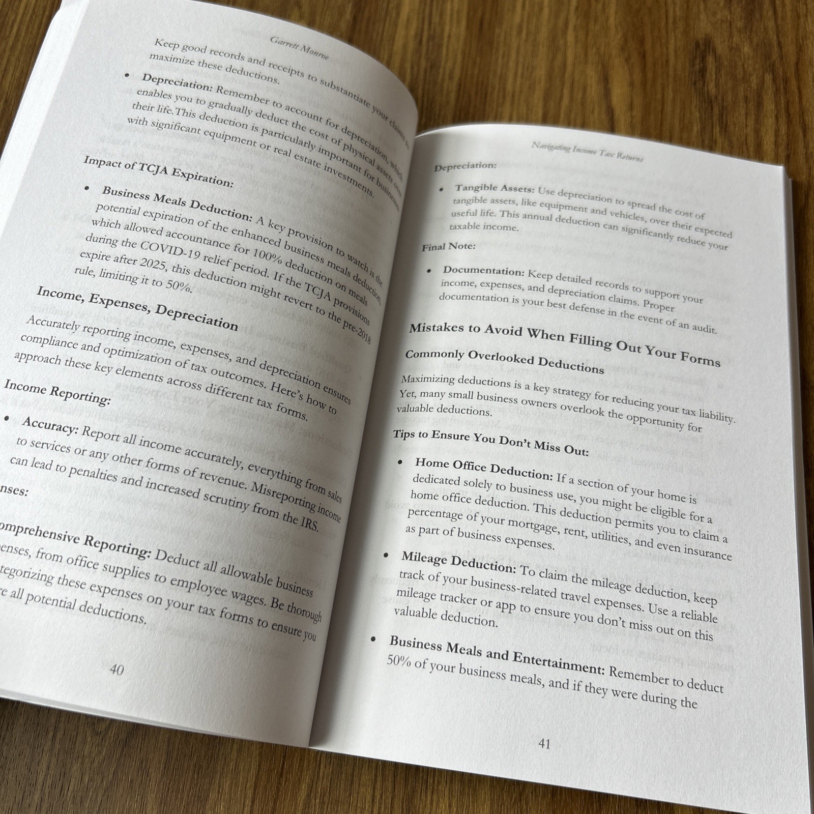 The Only Book You’ll Ever Need on Small Business Taxes Secrets by Garrett Monroe