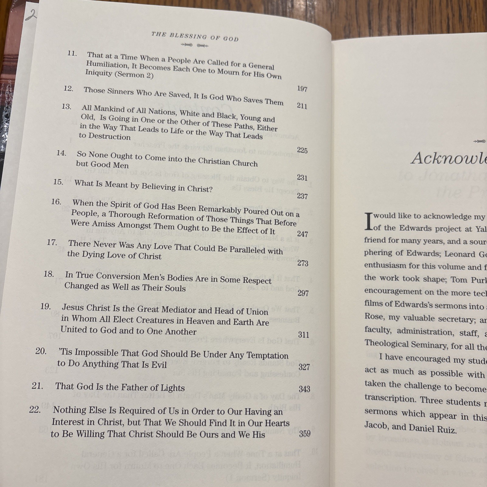 The Blessing Of God By Jonathan Edwards HB