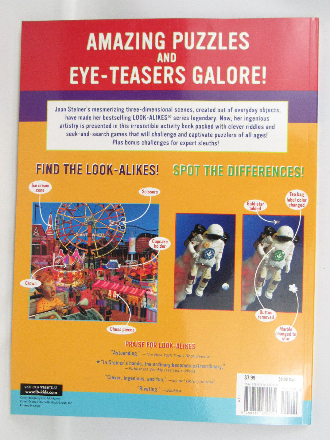 LOOK ALIKES Seek – And – Search PUZZLES By Joan Steiner Over 900 Look-Alikes NEW