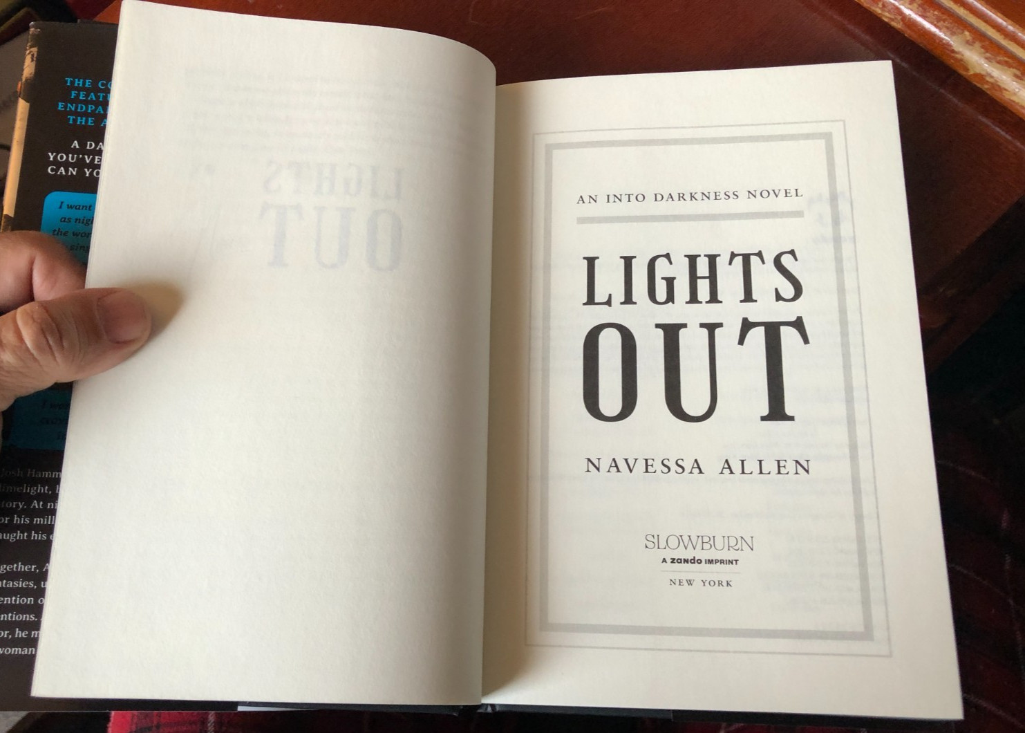 „Lights Out“ by Navessa Allen – After Dark Edition – Signed HC 1st 2024-25