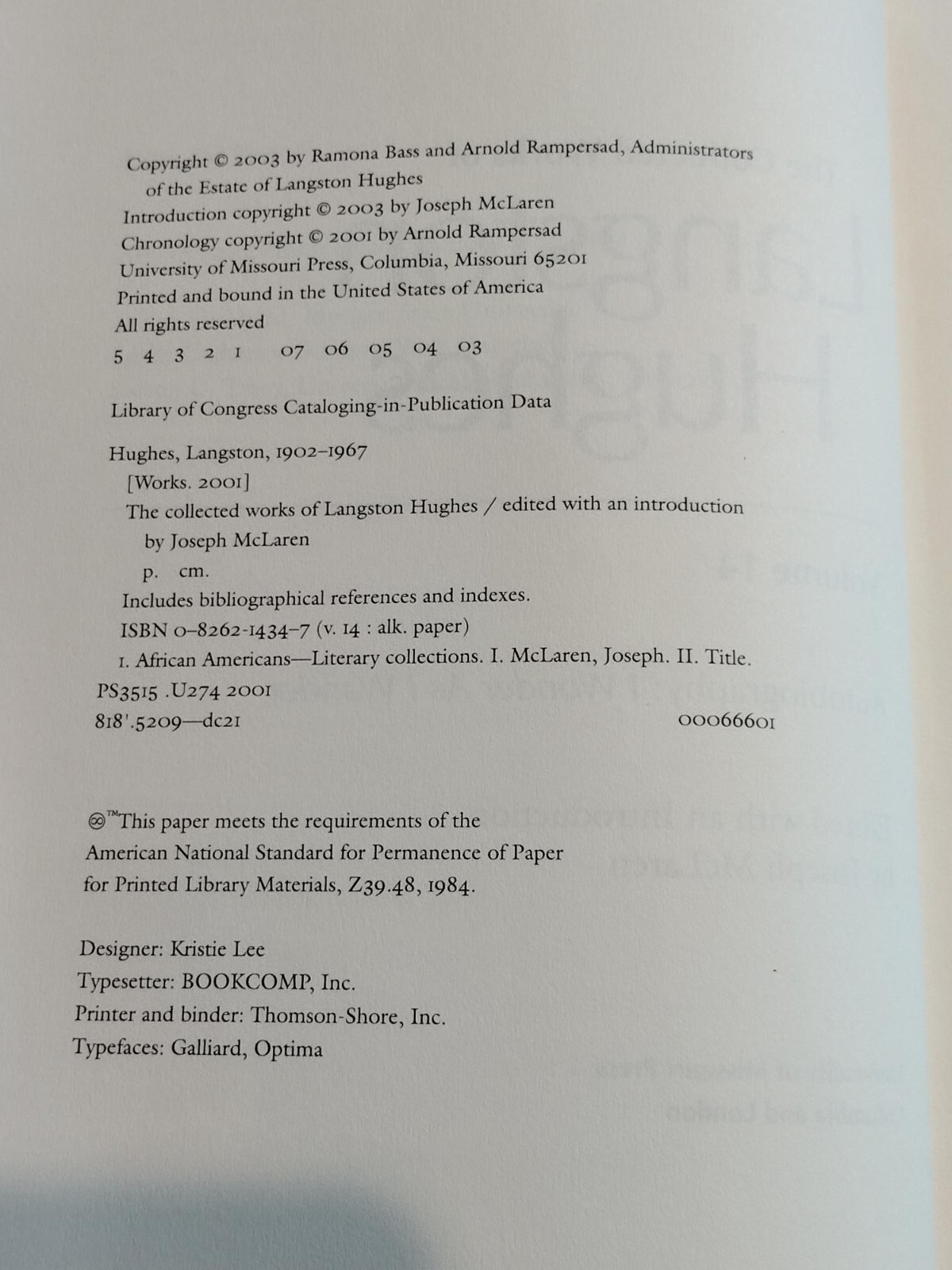 Autobiography: I Wonder As I Wander [Collected Works of Langston Hughes, Vol 14]