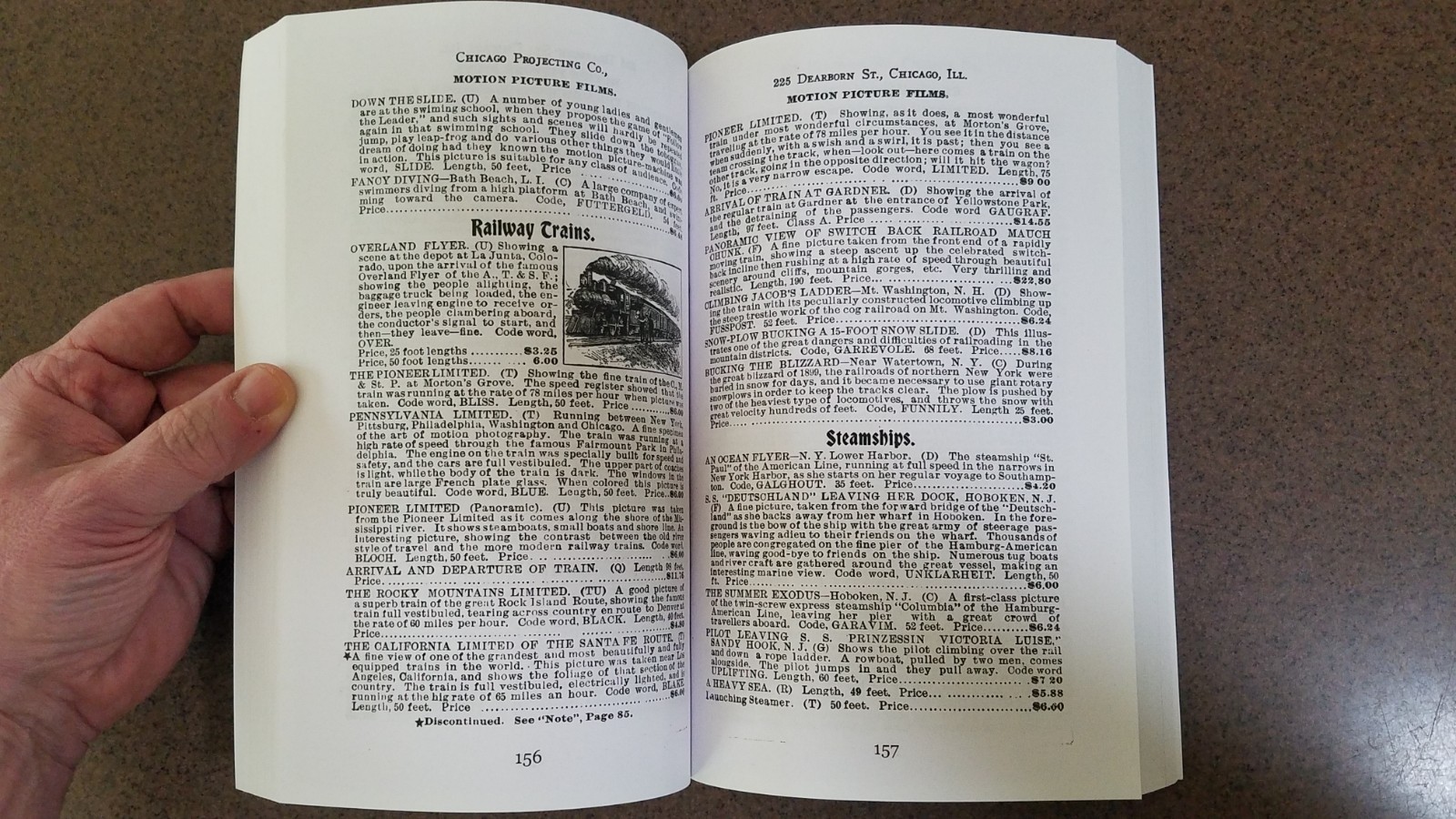1907 Chicago Projecting Co Entertainer’s Supplies Catalog DELUXE REPRINT EDITION