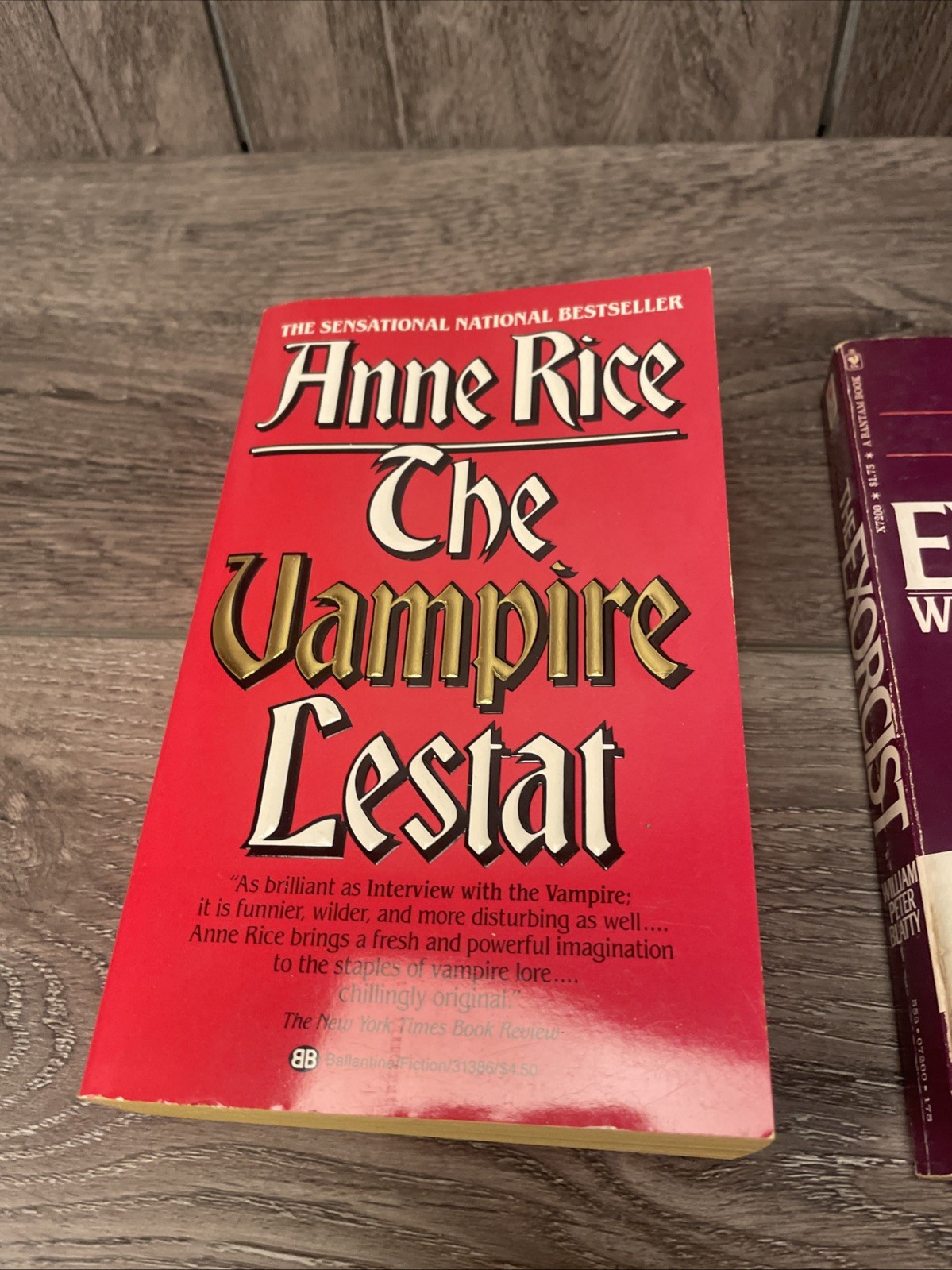 Vintage Horror & Mystery Book Lot (5) – Anne Rice, Exorcist, Ellis Peters