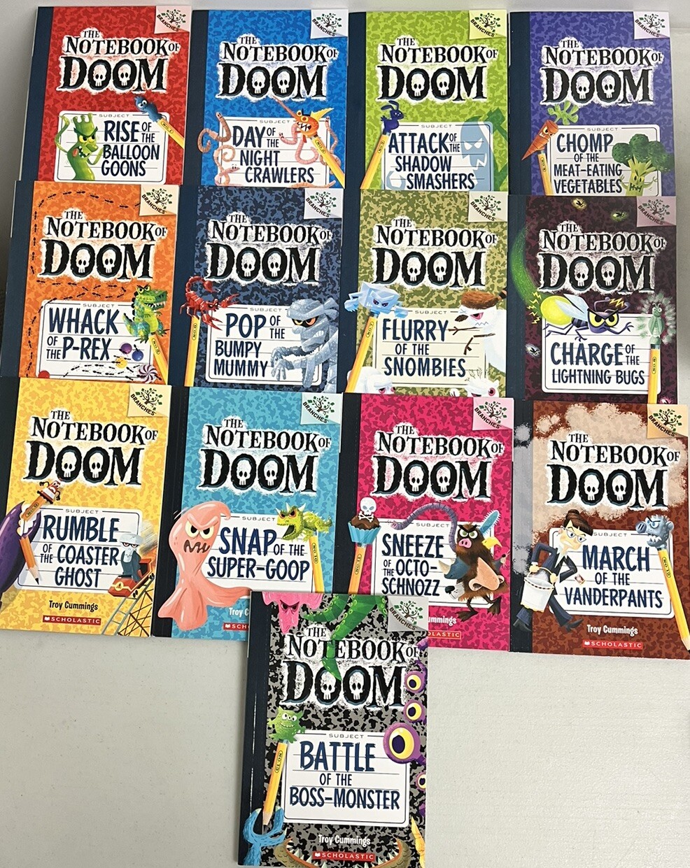 The Notebook of Doom Books 1-13 By Troy Cummings Very Good