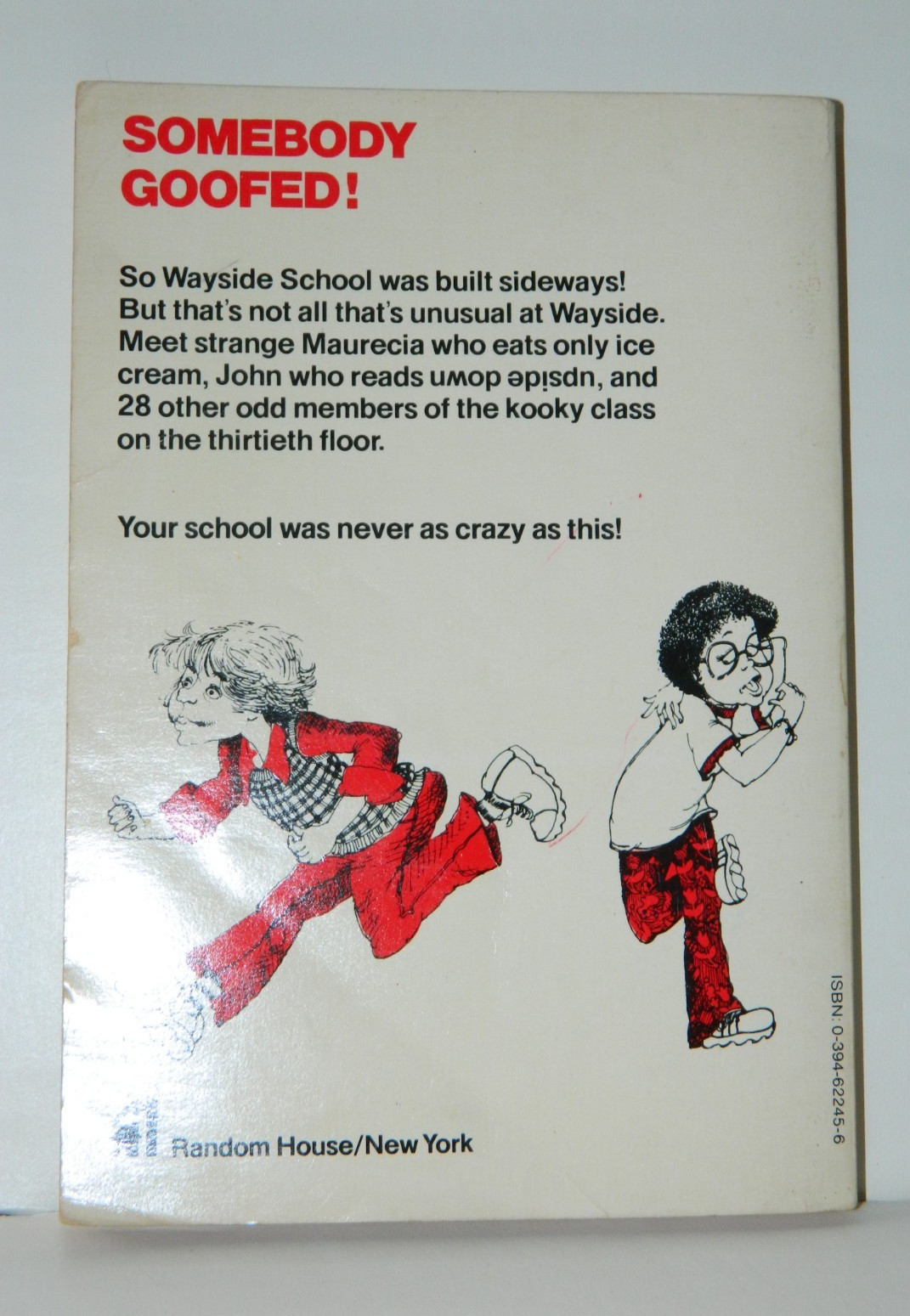 VTG Vintage 1st First Edition Sideways Stories From Wayside School Louis Sachar