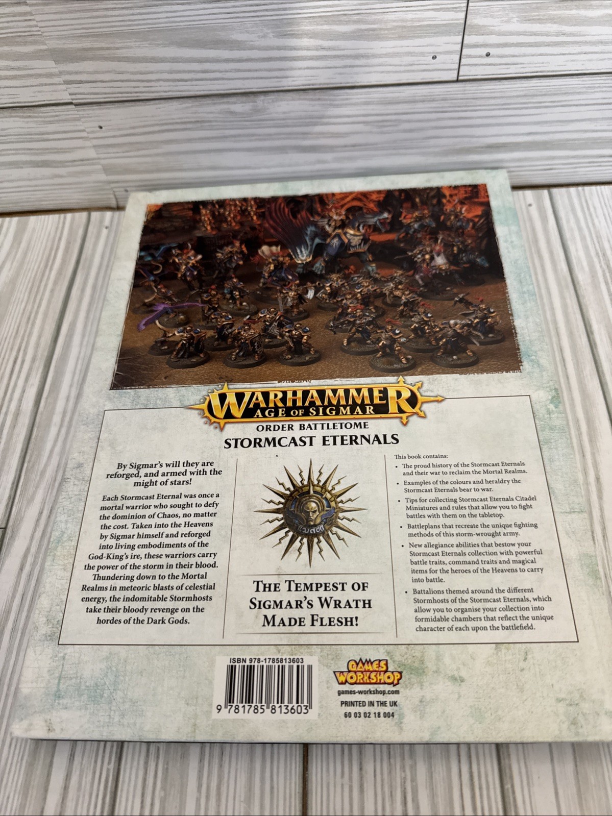 Warhammer Age Of Sigmar Stormcast Eternals Hardcover Book Minor Damage 168 Pages