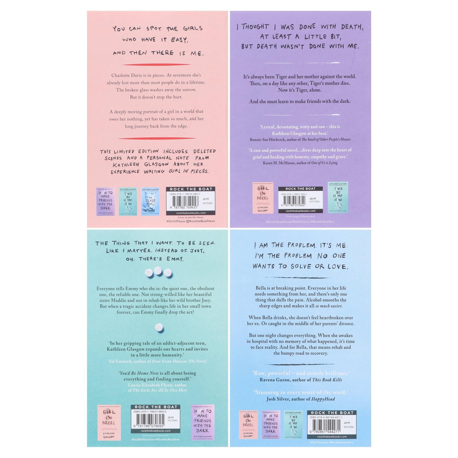 Kathleen Glasgow 4 Books Collection Set – Ages 13-18 – Paperback