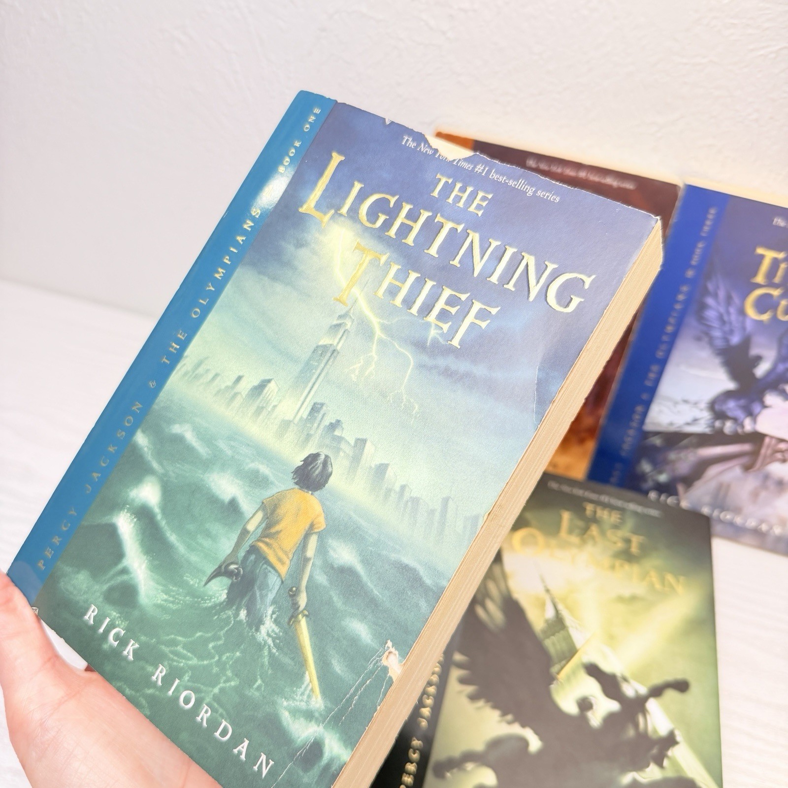 Rick Riordan Percy Jackson & The Olympians Complete Set 4 Trade Paperback 1 HC