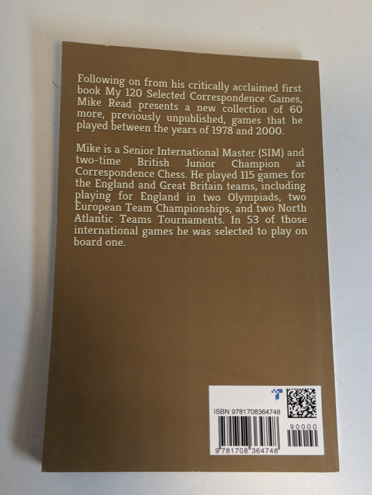 Triumph And Disaster (a second games collection) by Read, by SIM Mike Read, Book