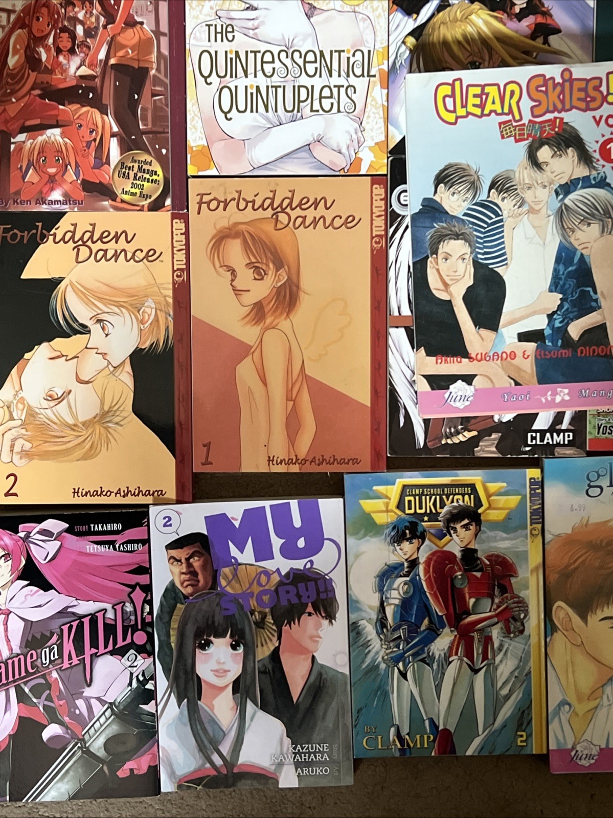 Manga Anime Graphic Collection Lot Of 21 Assorted Titles Volumes Akamatsu Yamada