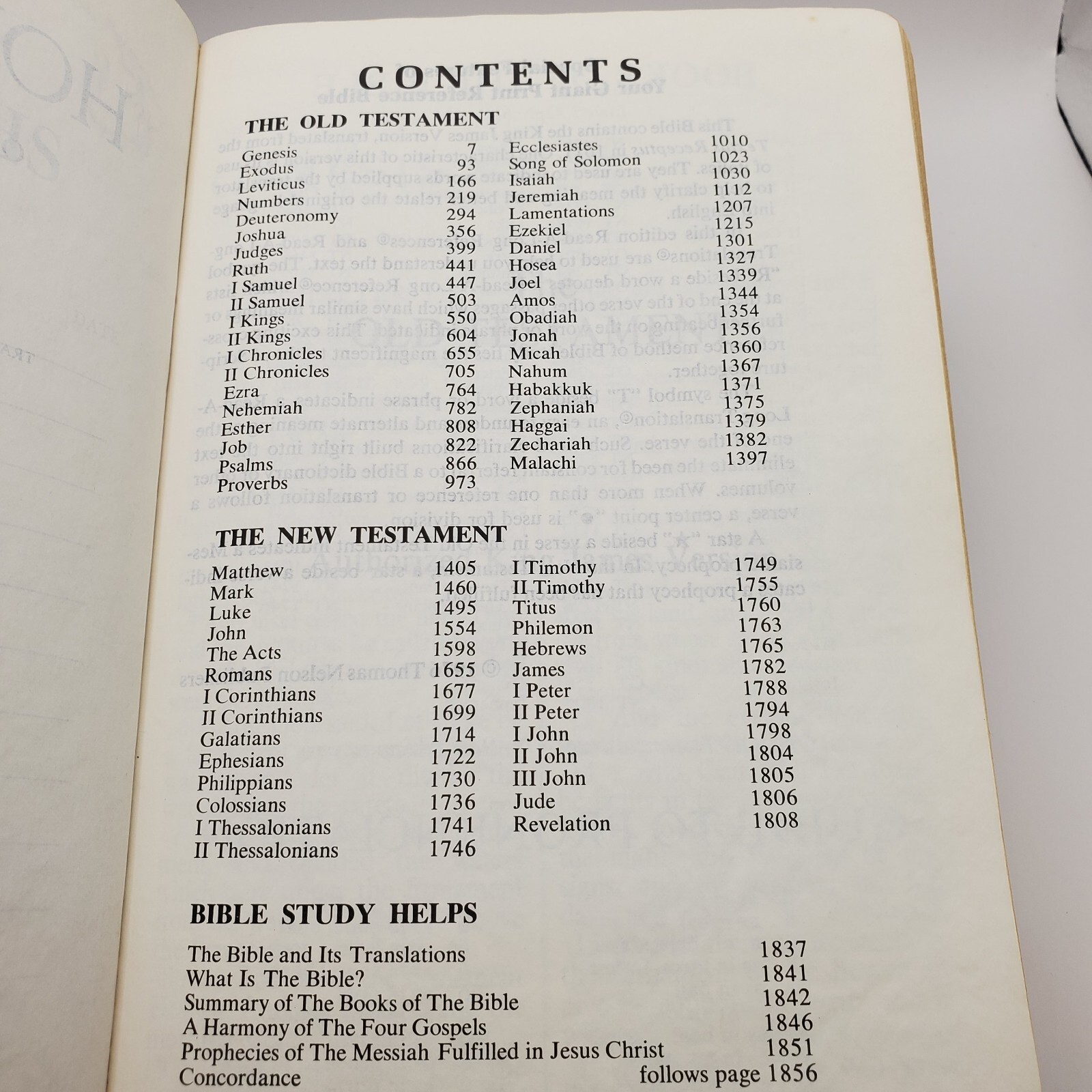 Holy Bible Reference Edition 1976 King James Version Giant Print Thomas Nelson