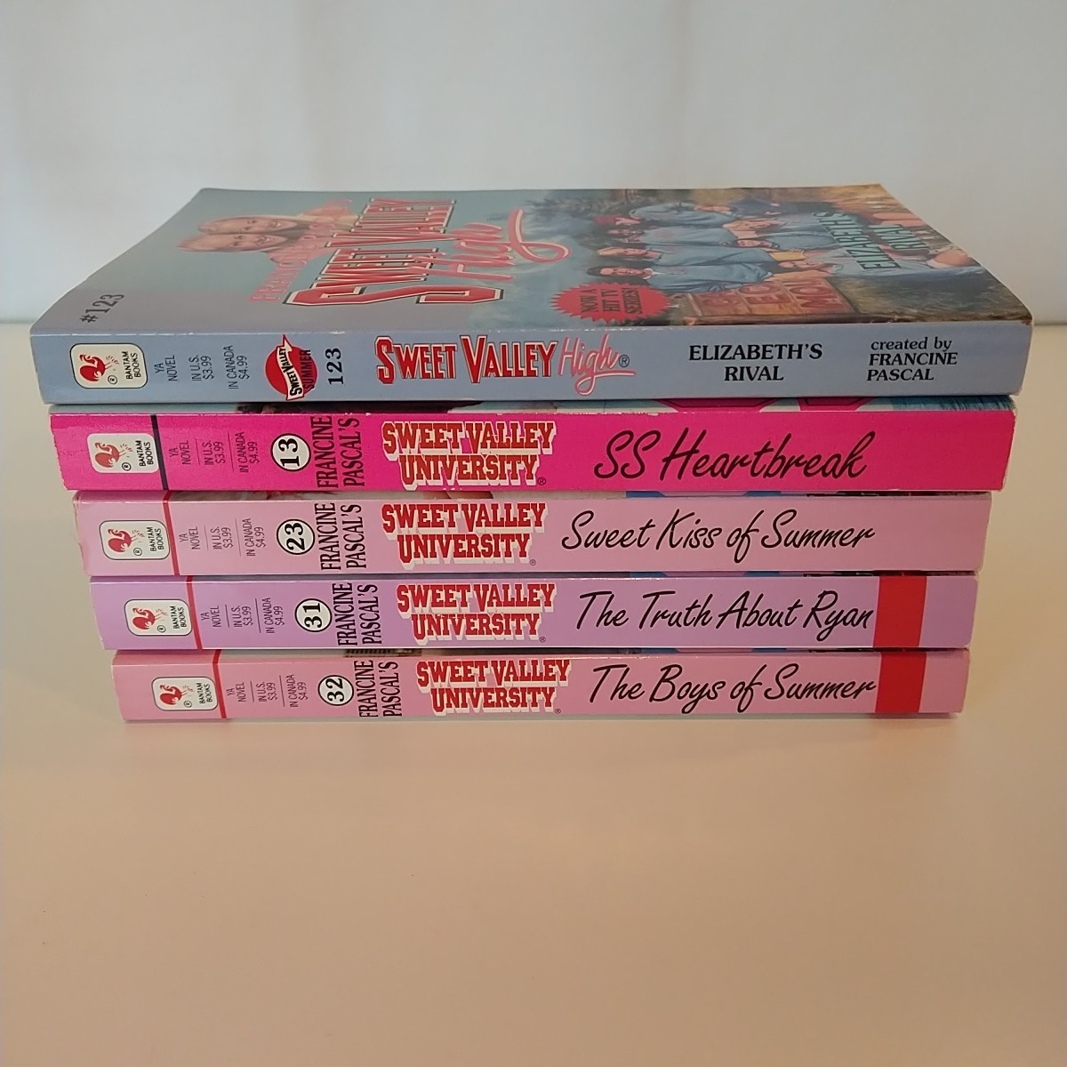 Lot of 5 Sweet Valley University High Francine Pascal SVU PB Elizabeth VTG 90s