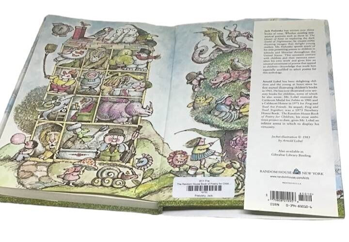Random House Book Poetry Children 572 Poems Jack Prelutsky Arnold Lobel HBDJ