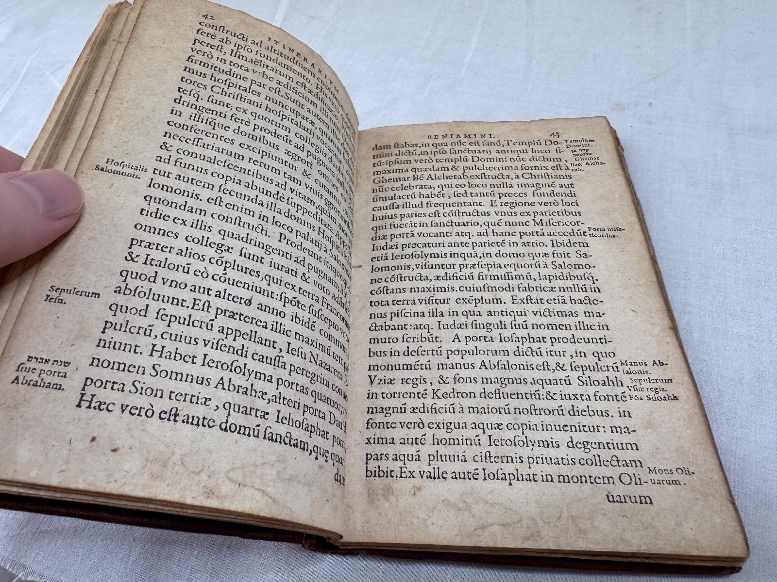 Itinerarium Beniamini Tudelensis 1575 Christopher Plantin Judaica Travel Antwerp