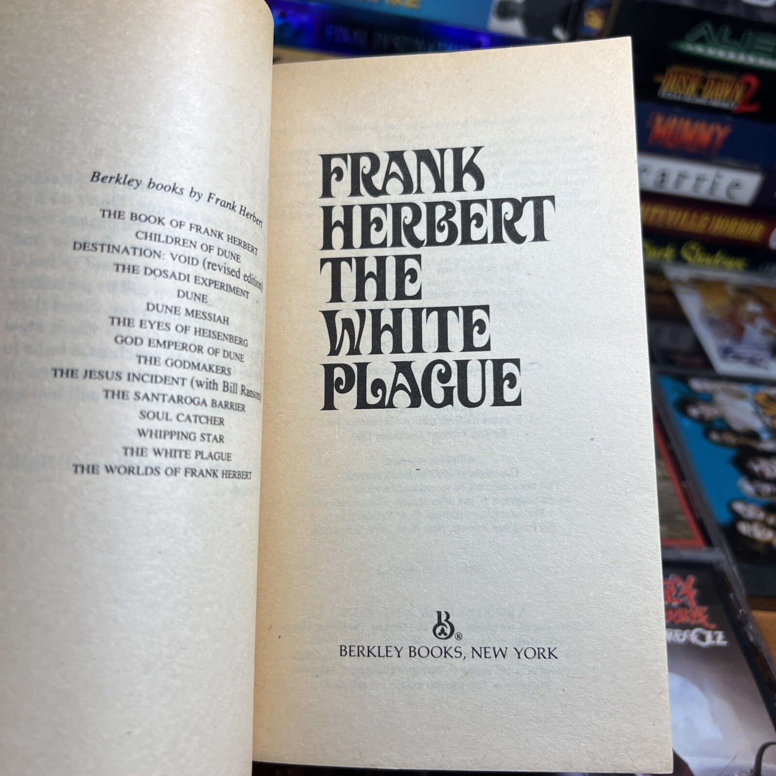 The White Plague by Frank Herbert 1983 Berkley Paperback Dystopian Drama Sci-Fi