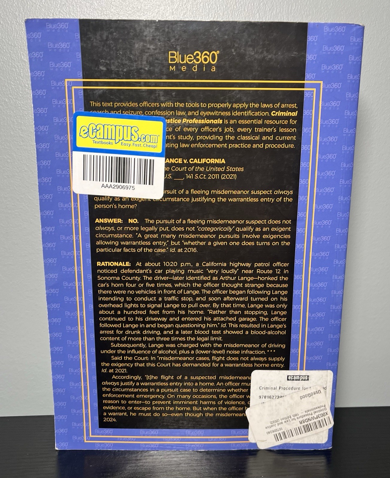 Criminal Procedure for Law and Justice Professionals – 19th Edition