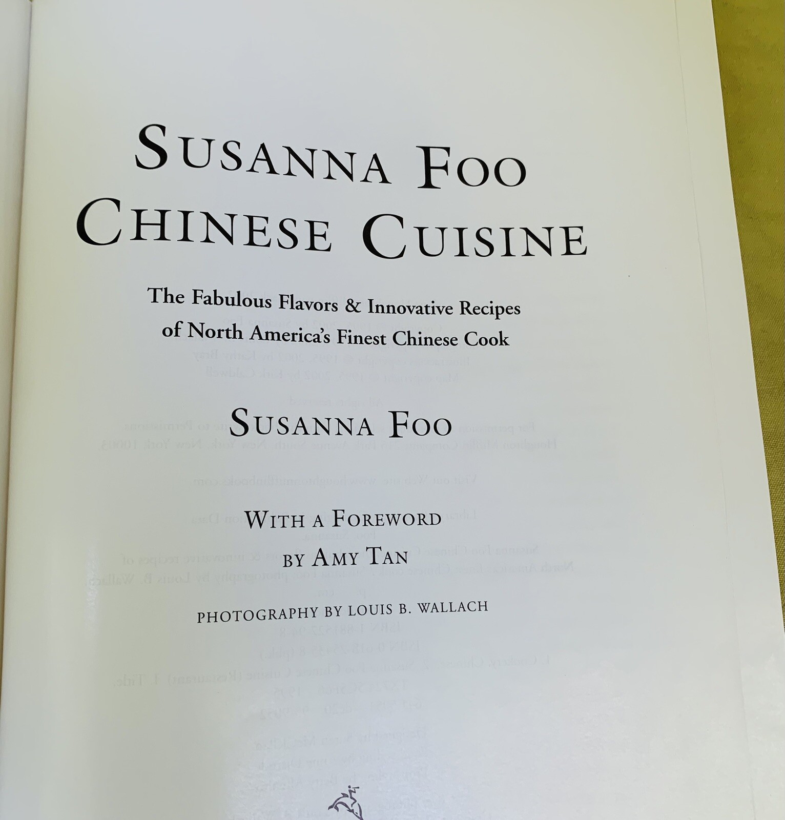 SUSANNA FOO Chinese Cuisine Cookbook, 2002, PB, 352 Pages, Food Kitchen