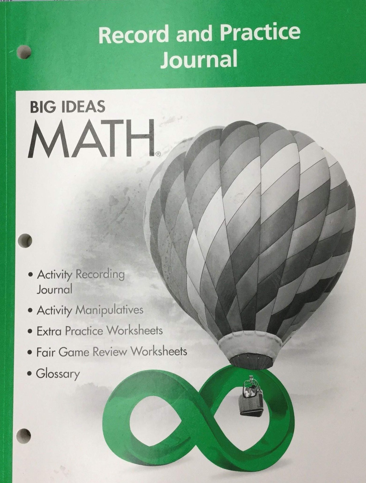 BIG IDEAS MATH: Record & Practice Journal Green/Course 1 – stationery HOLT M…