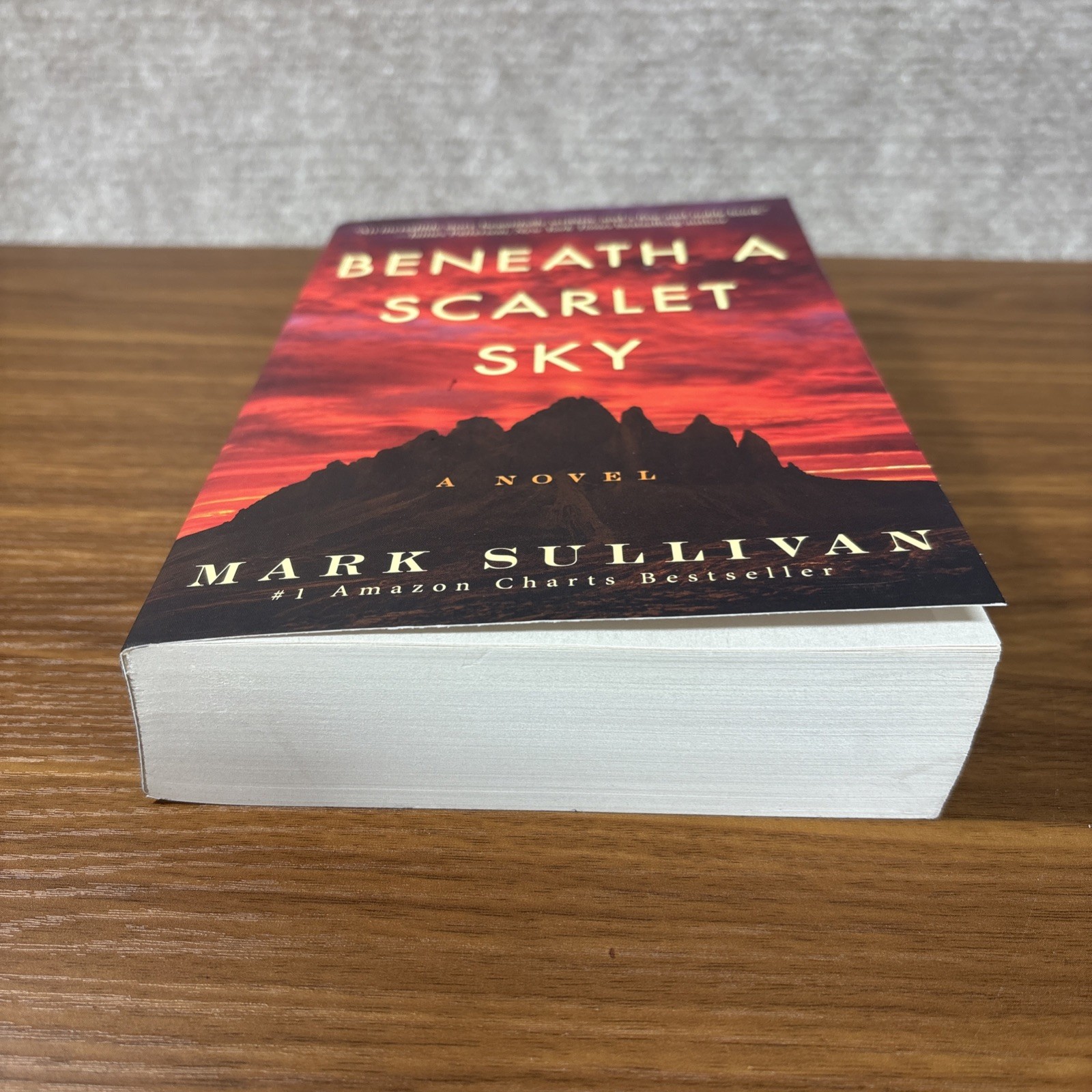 Beneath a Scarlet Sky by Mark Sullivan (2017, Trade Paperback) FREE SHIPPING