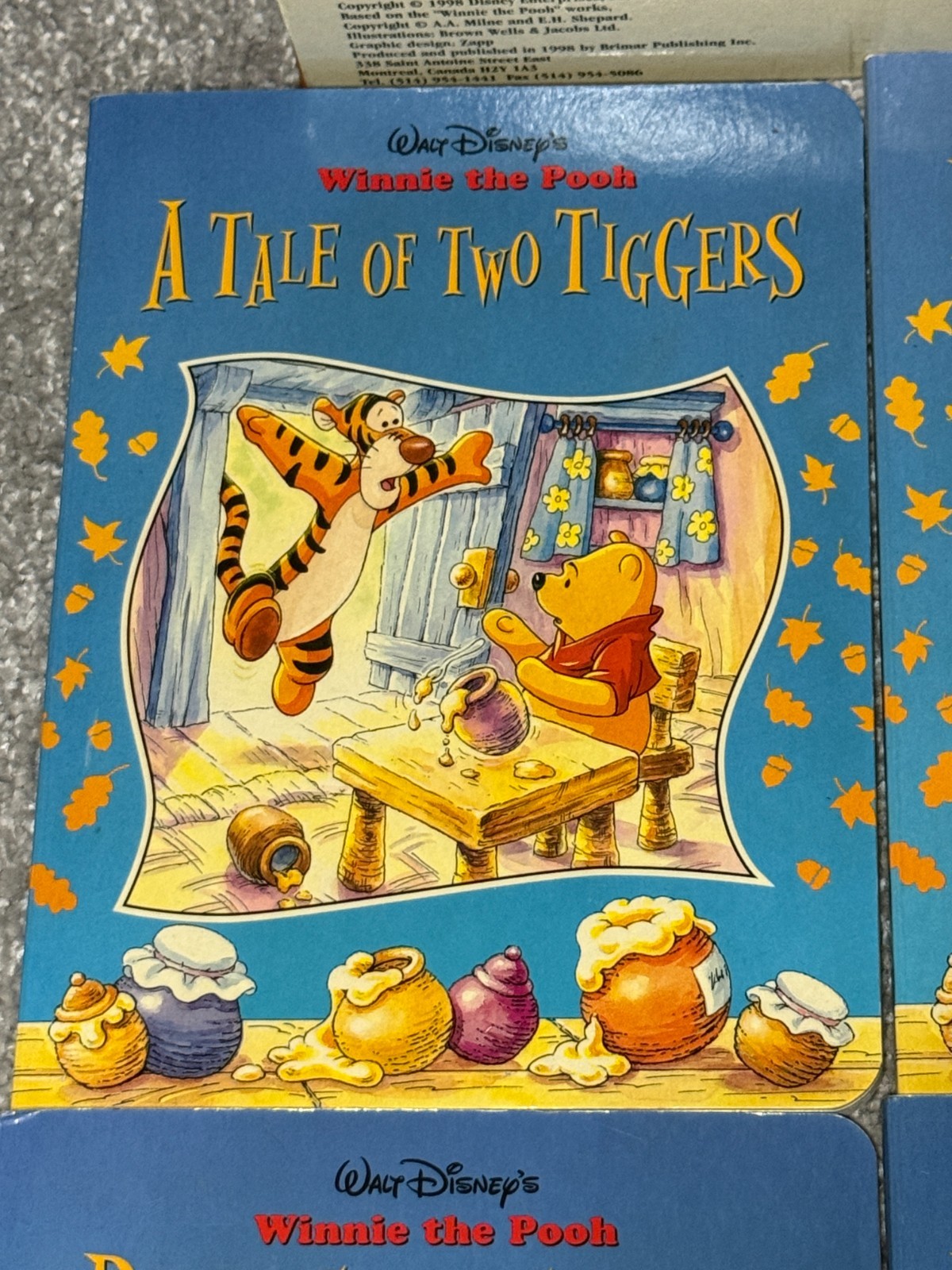 1998 Winnie the Pooh Storytime Fun 4 Board Book Box Set Hardcover