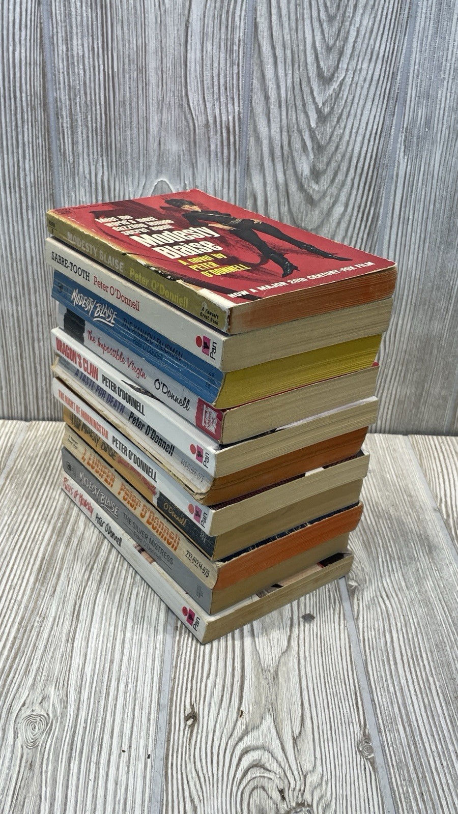 Modesty Blaise Paperback Lot of 11 Peter O’Donnell VTG 1960-80s Spy Espionage