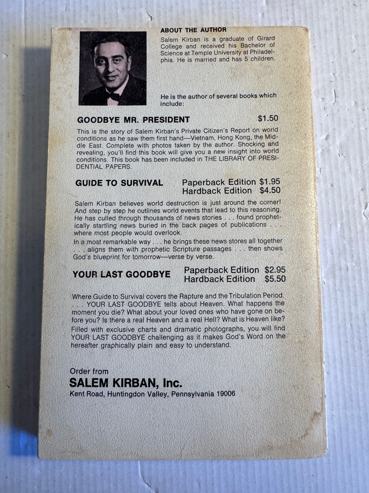 666 Salem Kirban 1970 1st Printing Vintage Paperback Lightly Read Tribulation