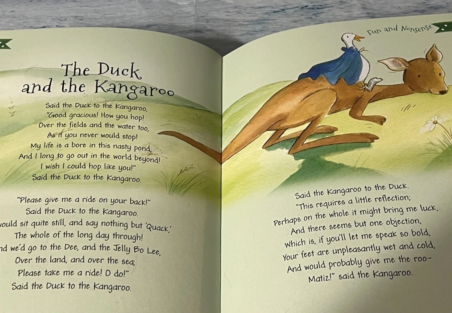 Children’s Poems Book Classic Treasury First Poems 383 Pages HC Flocked Cover