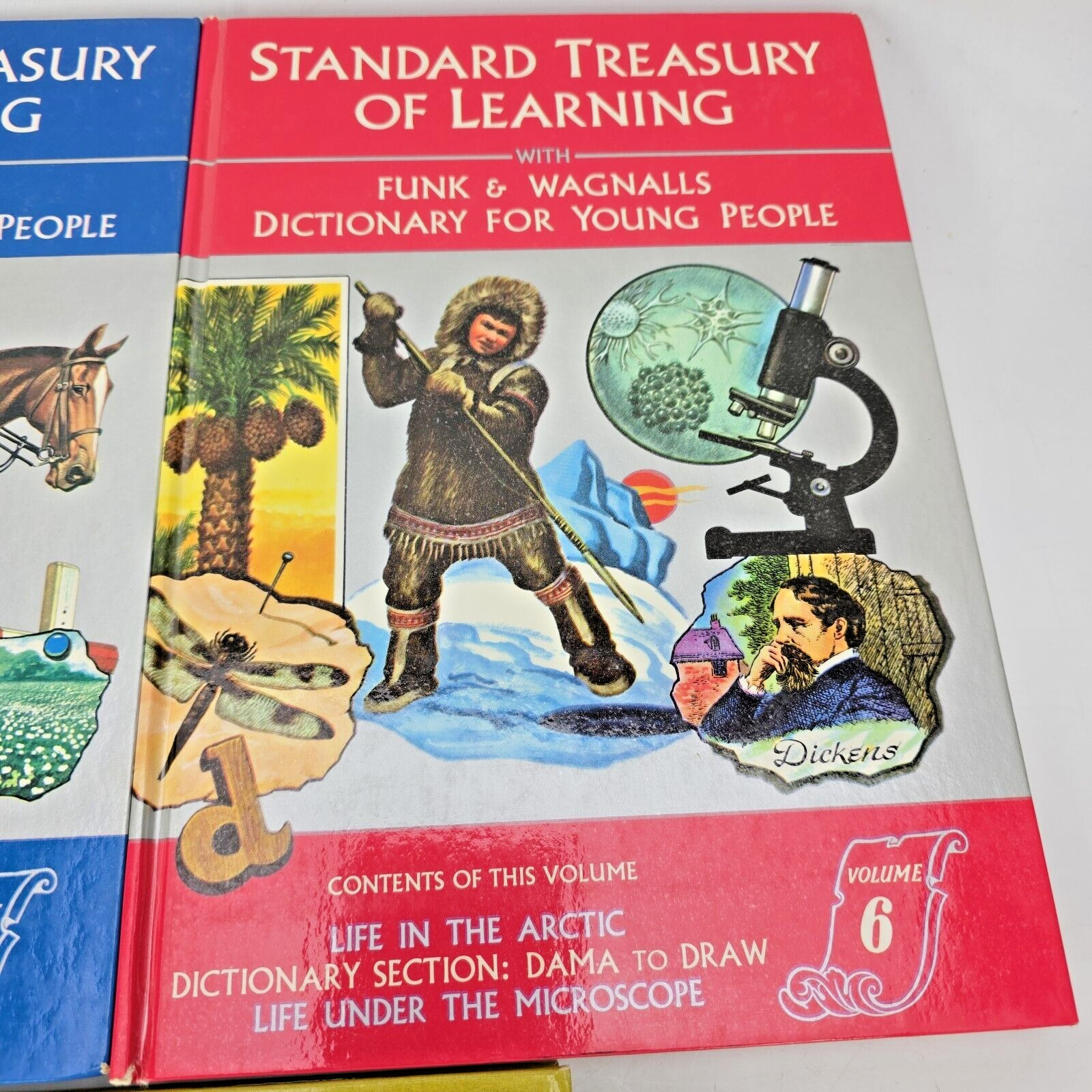 Funk And Wagnalls Standard Treasury of Learning Dictionary Animals More 5 Books
