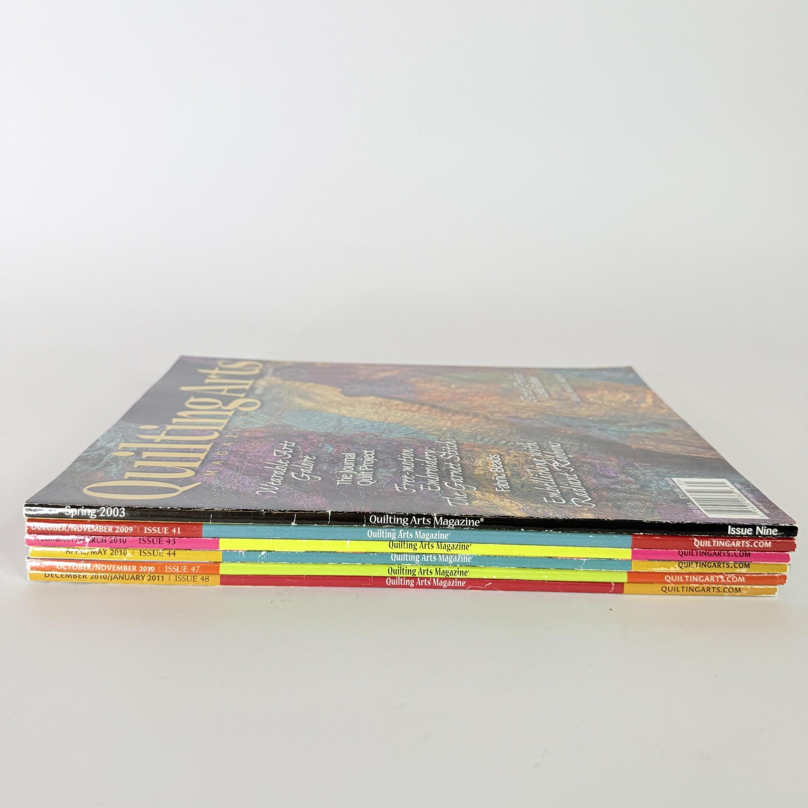 Lot 6 Quilting Arts Magazine Spring 2003 Apr/May 2010 Multicolor Magazines