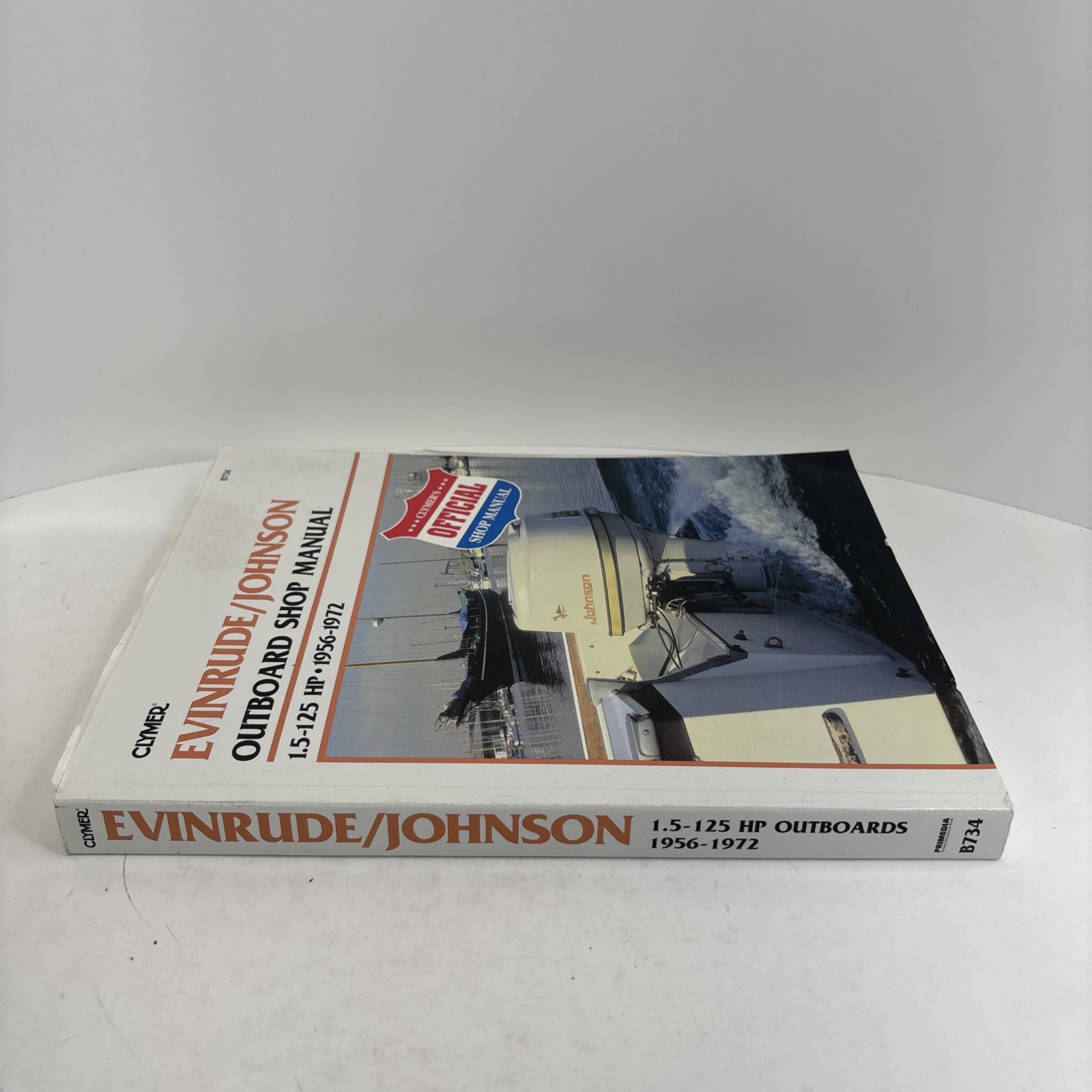 Clymer Evinrude Johnson Outboard Shop Manual 1.5-125HP 1956-1972 8734 – Good