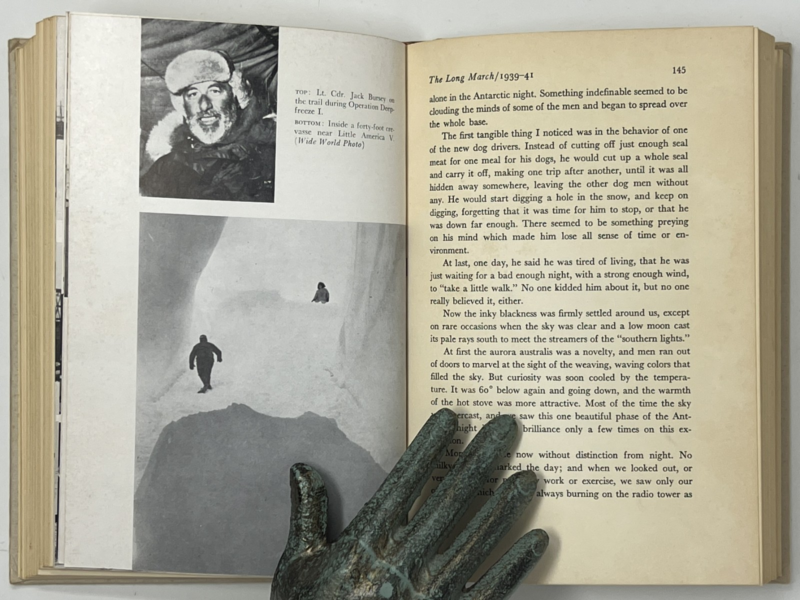 VTG HISTORY: SIGNED Antarctic Night by Jack Bursey – 1957 HC/DJ Pub Rand McNally