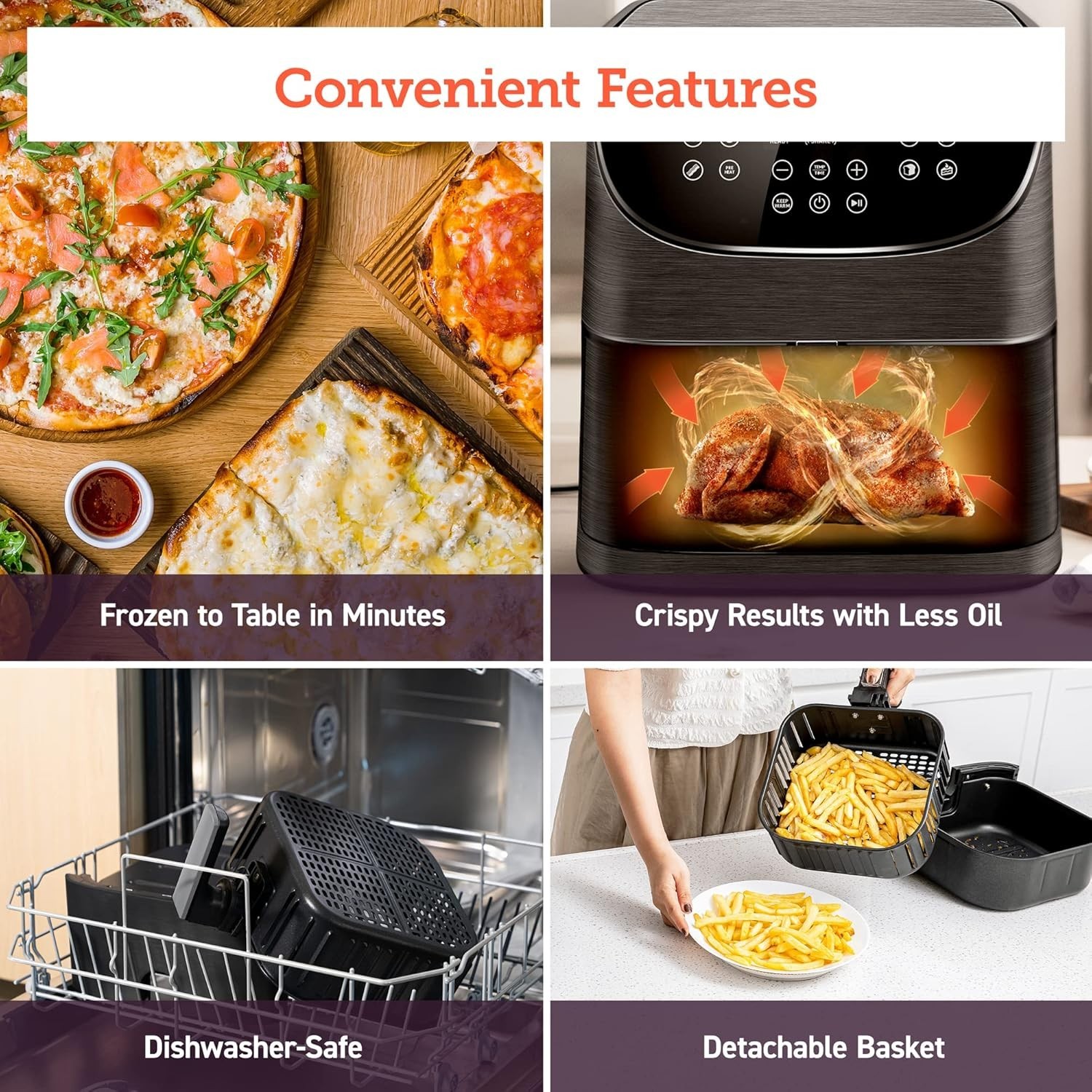 5.8QT Pro Gen Smart 11-in-1 Toaster Oven , 100 Recipes Cookbook, 200+ Online Rec