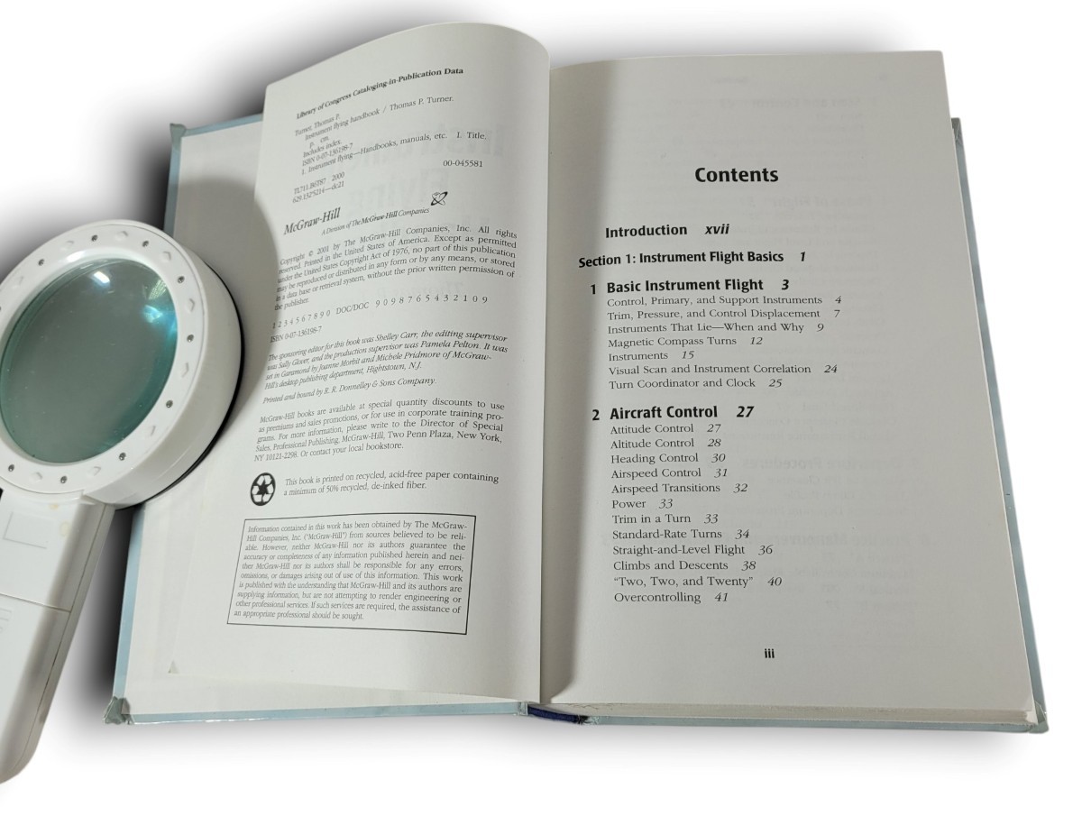 2000 Instrument Flying Handbook Thomas P Turner McGraw Hill 1st Edition Flight