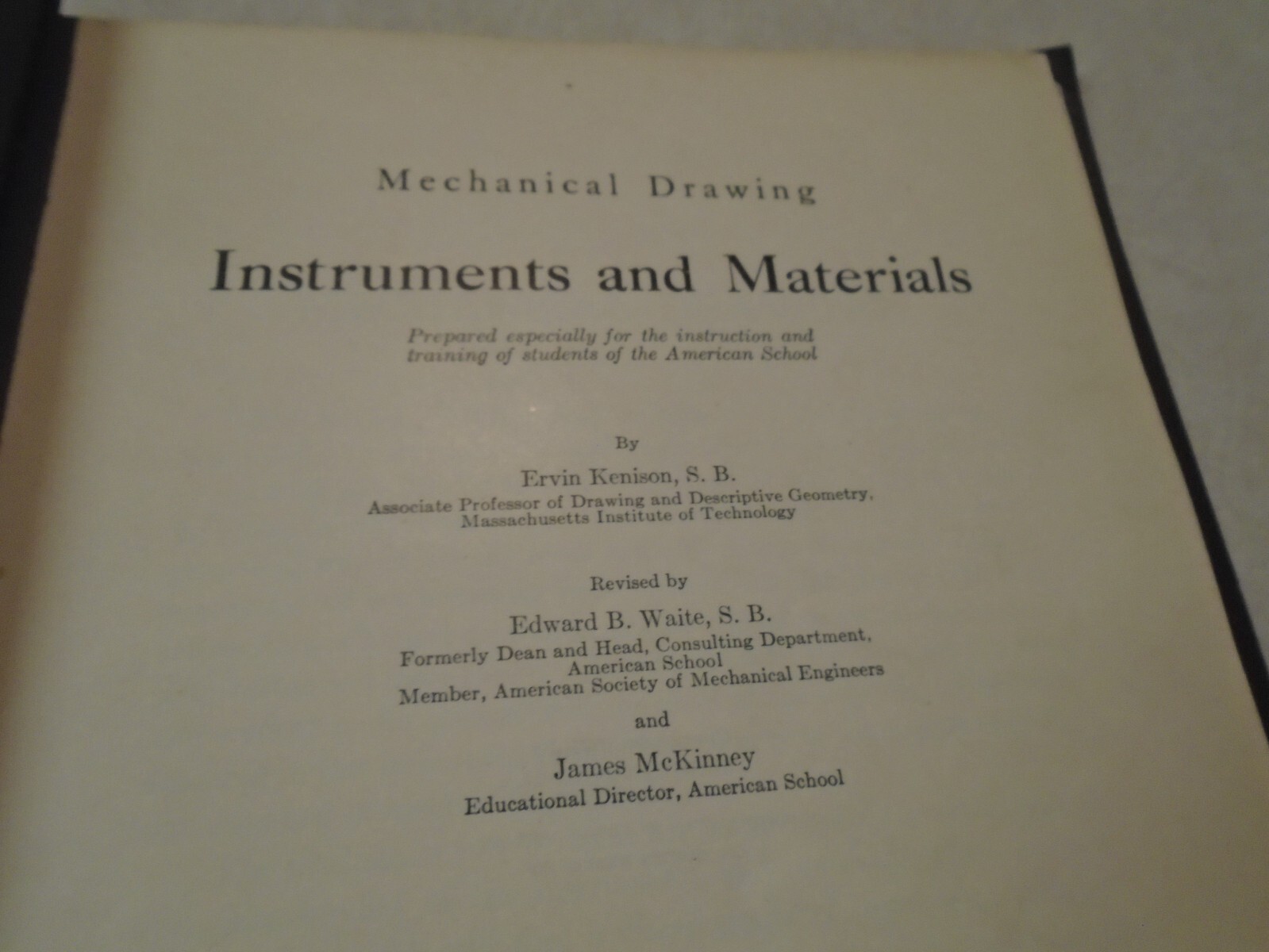 Vintage 1925 Mechanical Drawing Lessons Ervin Kenison American School Chicago