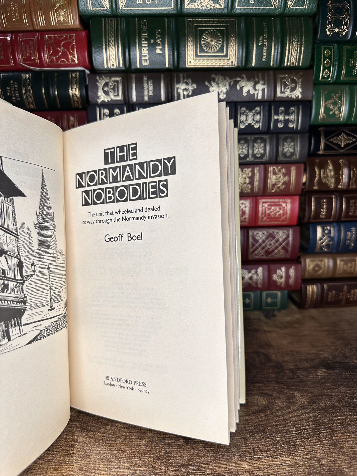 Normandy Nobodies Geoff Boel Blandford Press 1988 HC DJ