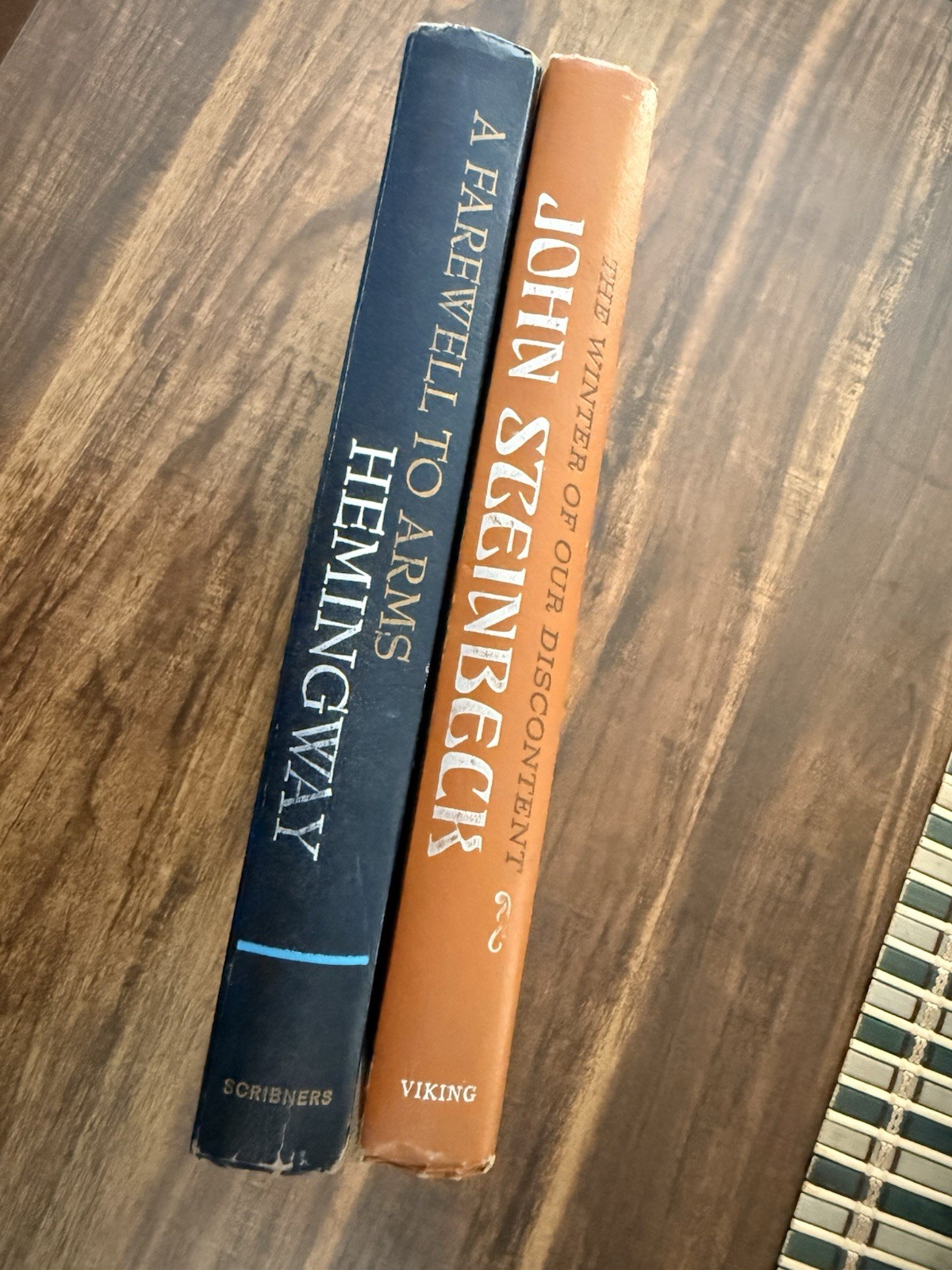 A Farewell to Arms Hemingway 1957 The Winter Of Our Discontent Steinbeck 1961