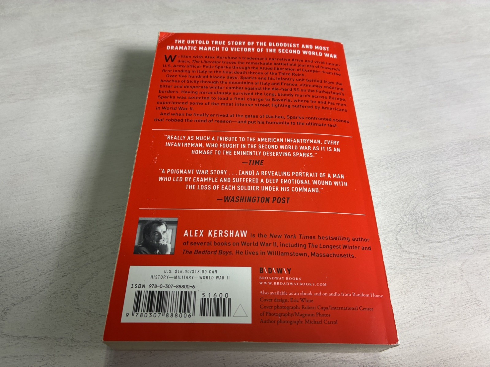 The Liberator (2012) by Alex Kershaw – SIGNED by Author! VG+ PB – Broadway Books