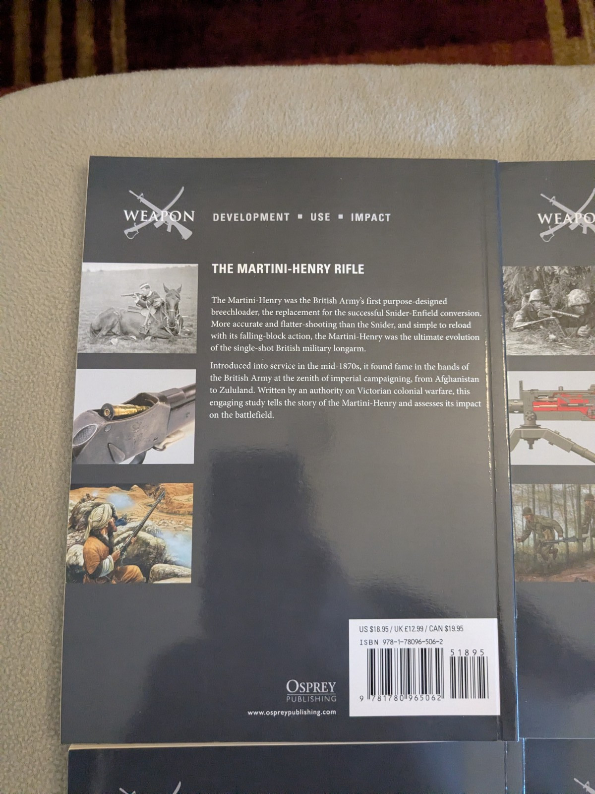 Lot of 10 Osprey WEAPONS series Illustrated Military history book 26-58