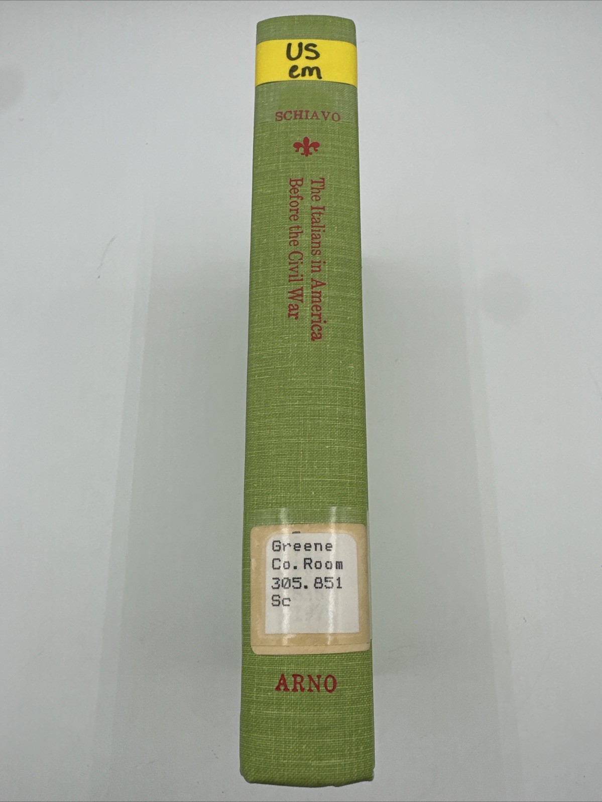 The Italian American Experience Before The Civil War 1975 HC Giovanni Schiavo