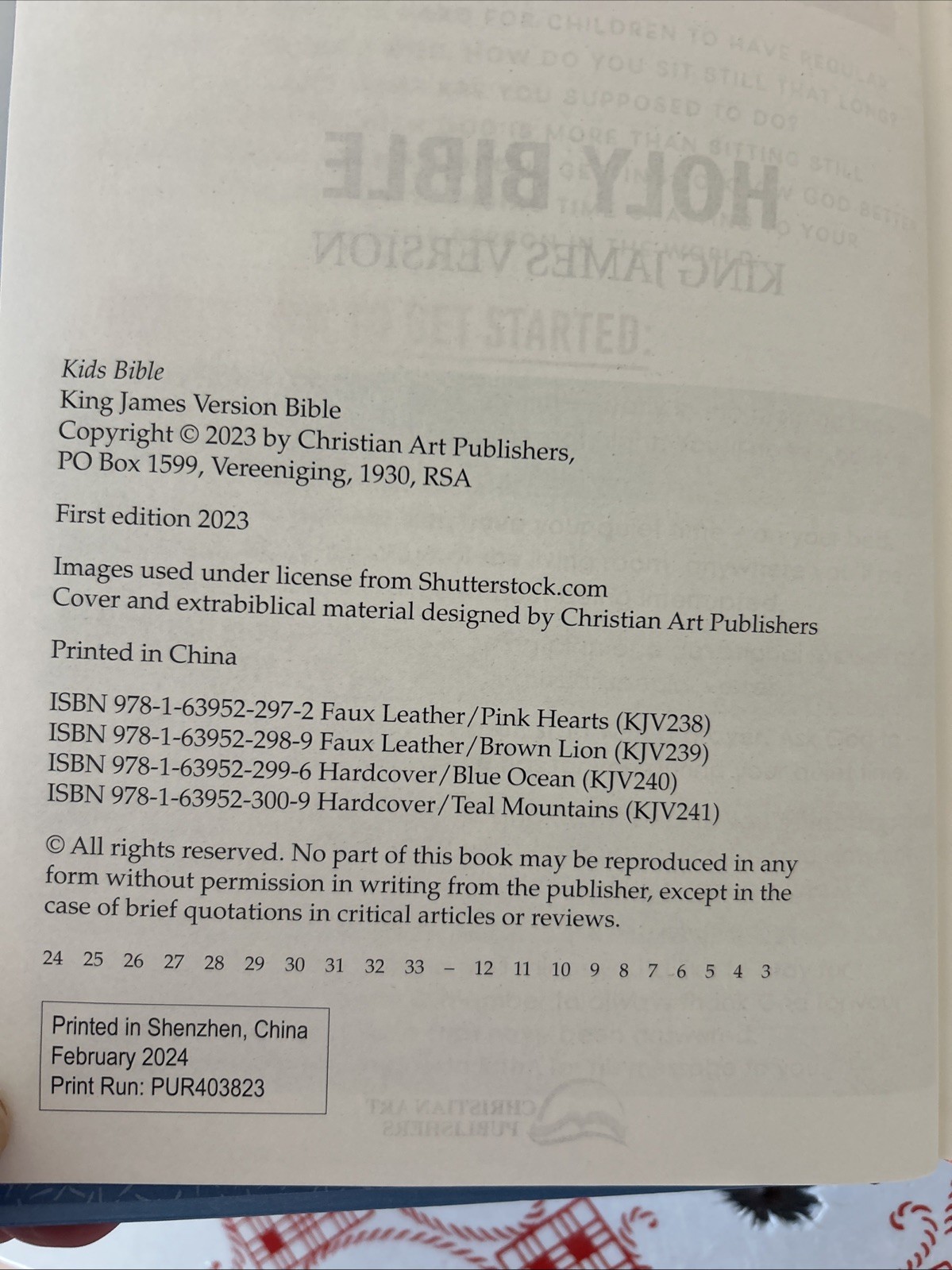 KJV Kids Bible, 40 Pages Full Color Study Helps Presentation Page Ribbon Marker