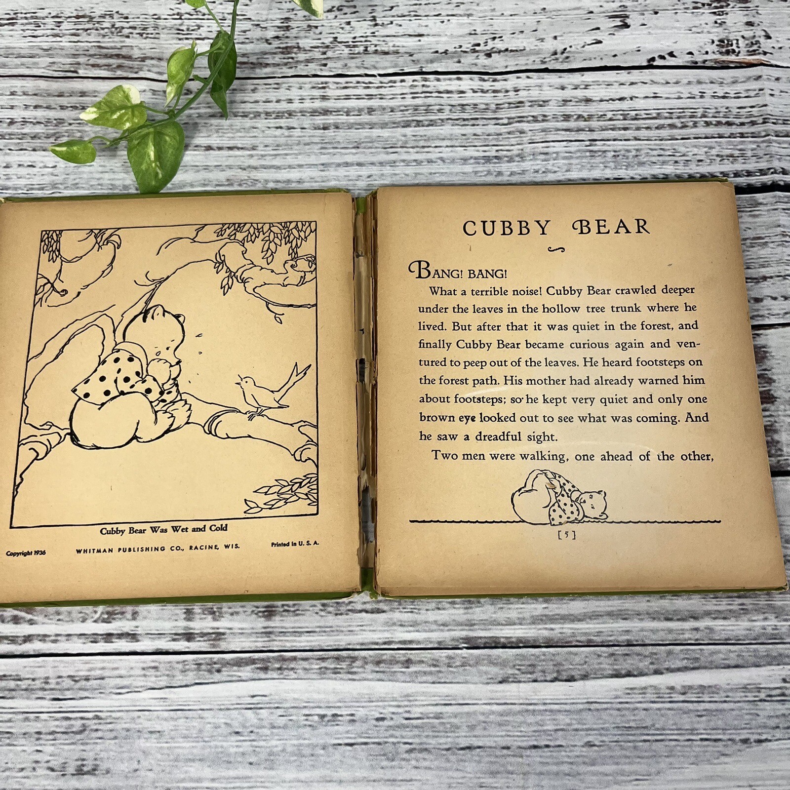 Vintage Cubby Bear Children’s Book A Stand Out Whitman Publishing