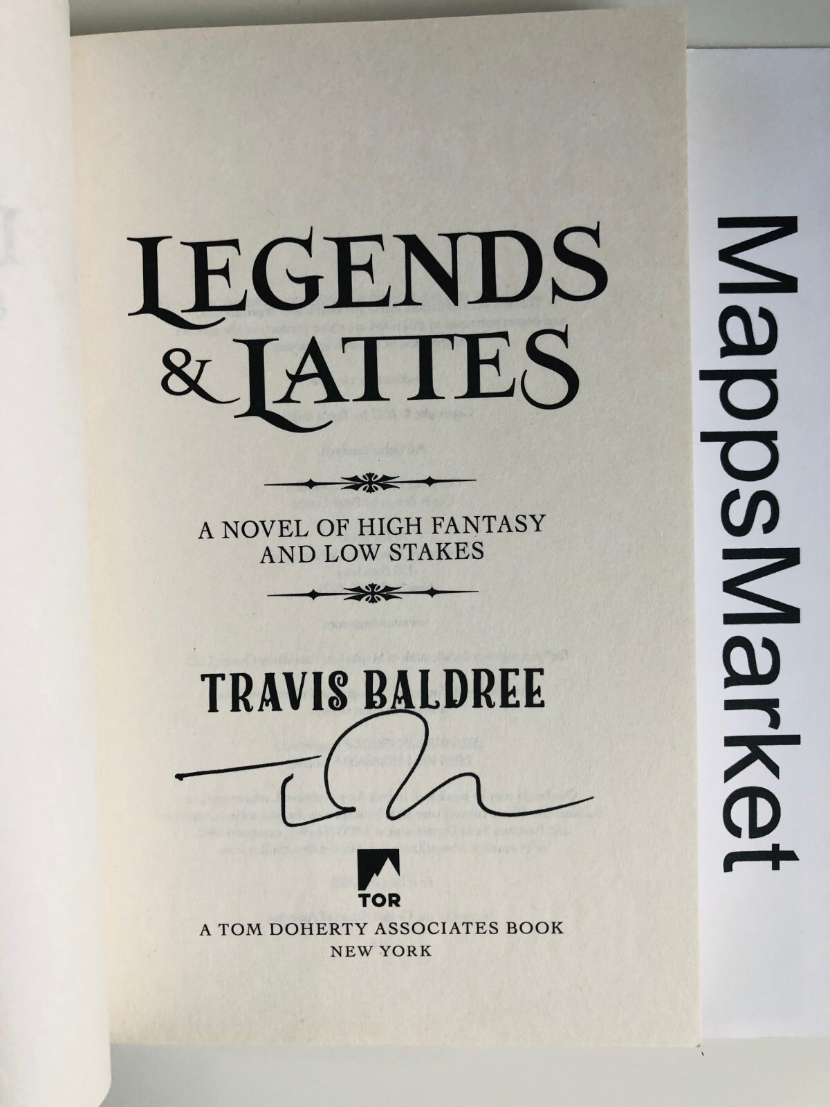 SIGNED Legends & Lattes and Bookshops & Bonedust by Travis Baldree Trade PB NEW