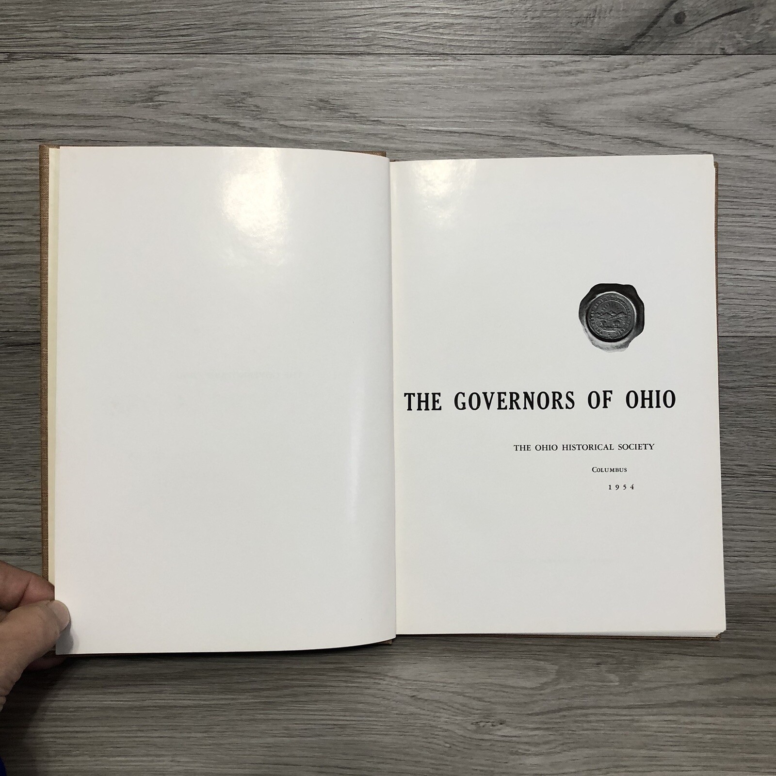 The Governors Of Ohio With Their Portraits Historical Society 1954 HCDJ Book