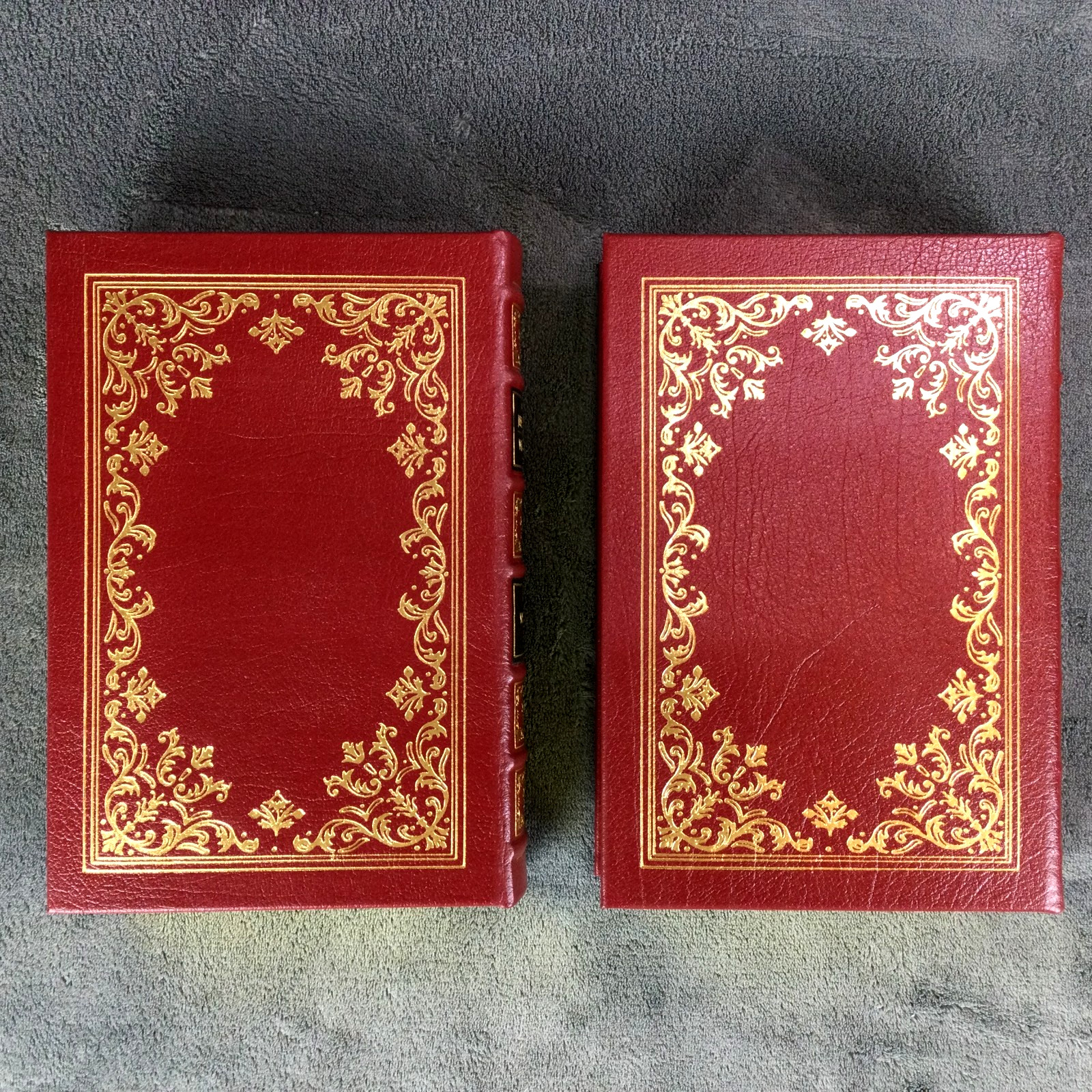 Thomas Jefferson Writings EASTON PRESS I & II Volumes 1 & 2 Red Leather Bound HC