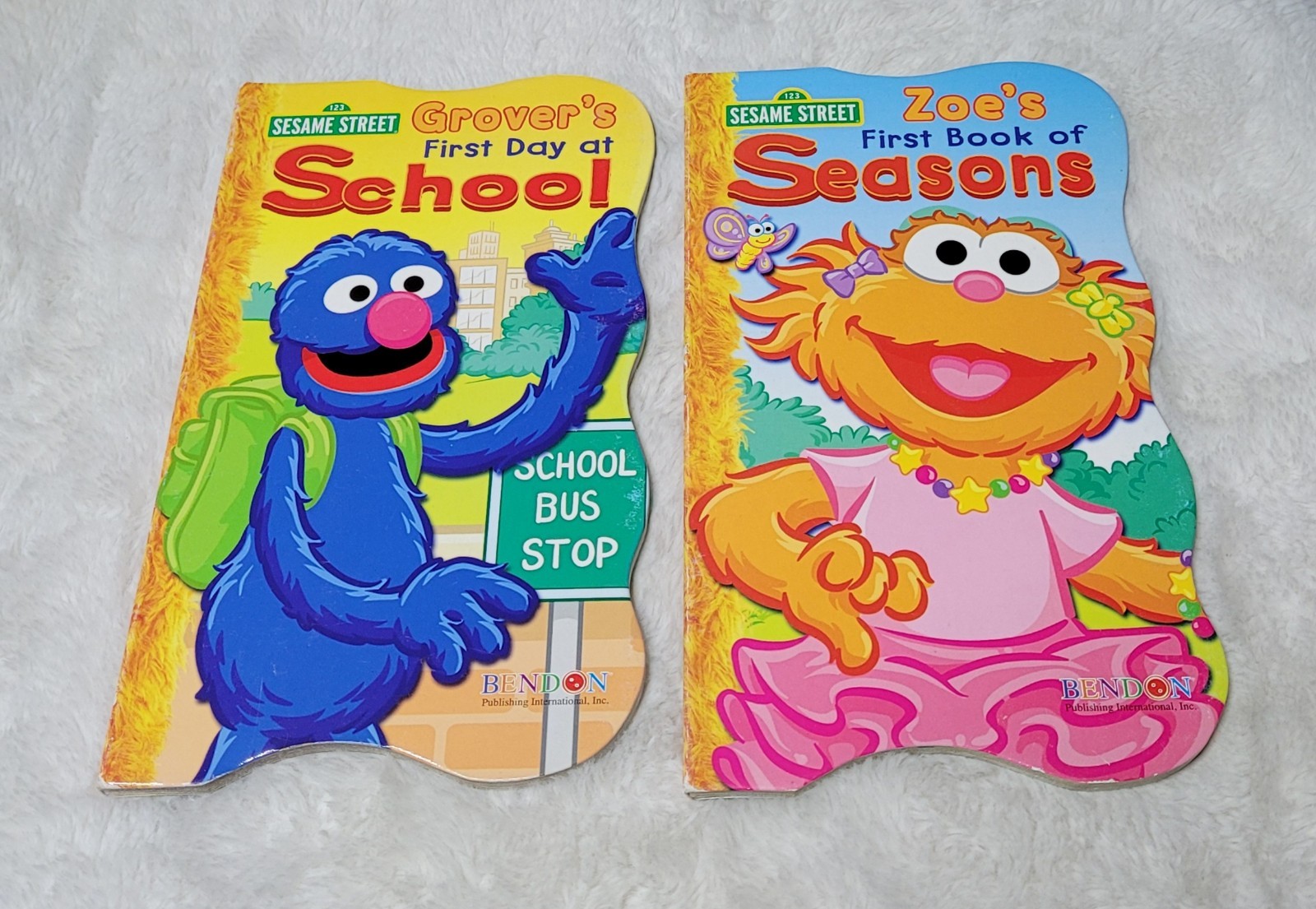 Sesame Street Cookie Monster Grover Burt Ernie Board Books Set of 5 So Cute 😍