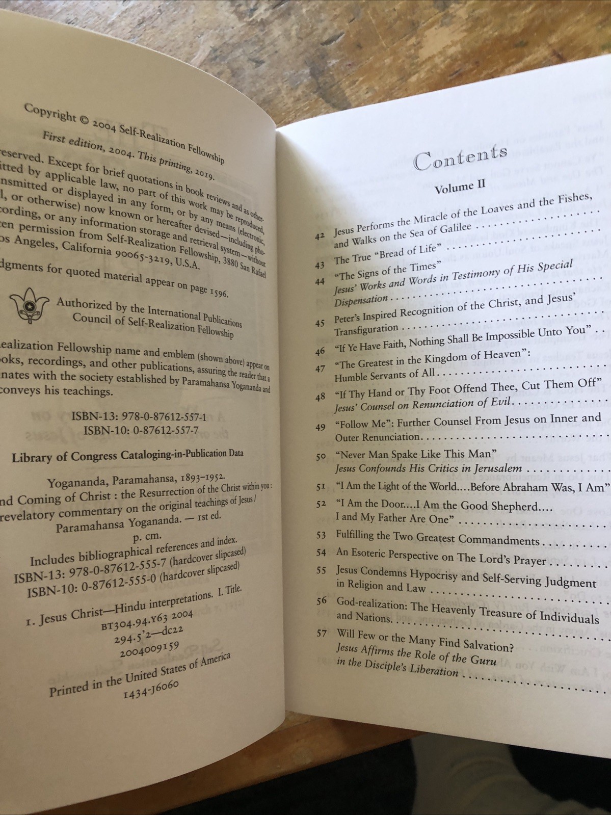 Second Coming of Christ – Paramahansa Yogananda 2008 Softcover 2 Vol Box Set