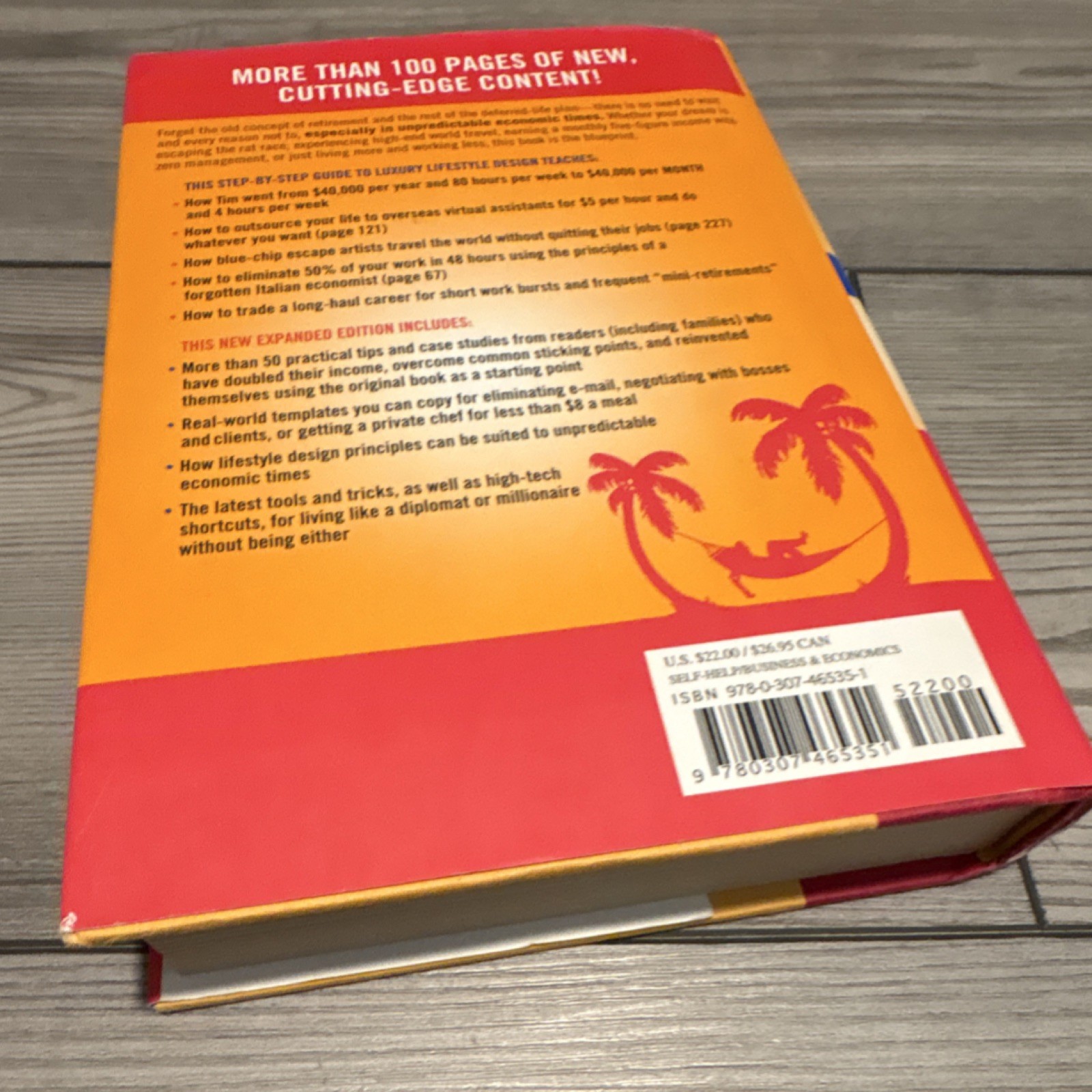 Timothy Ferriss The 4-Hour Workweek Expanded & Updated Hardcover Crown Archetype