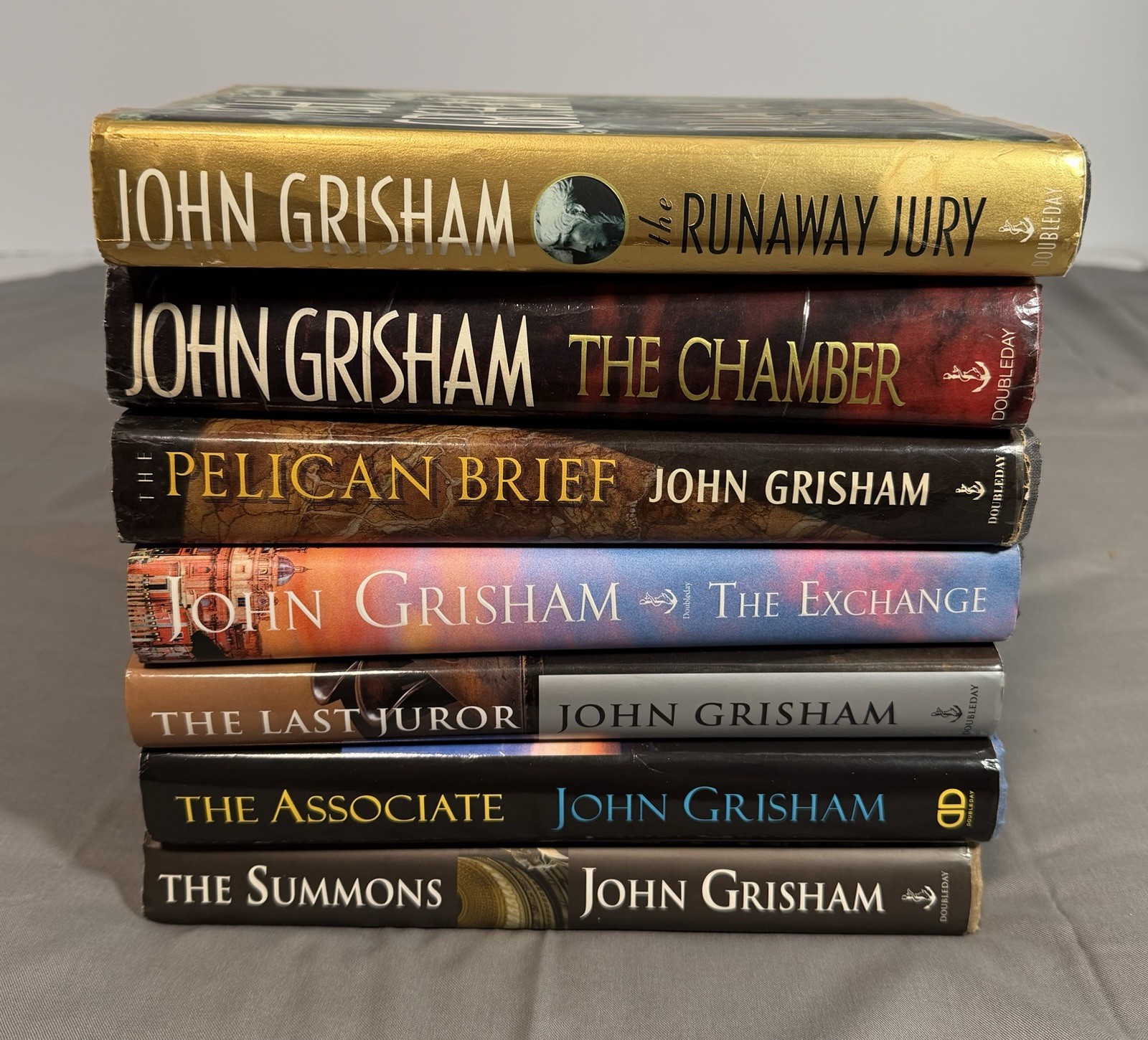 John Grisham 7 Hardcover First Edition Lot Legal Thriller Fiction Pelican Brief